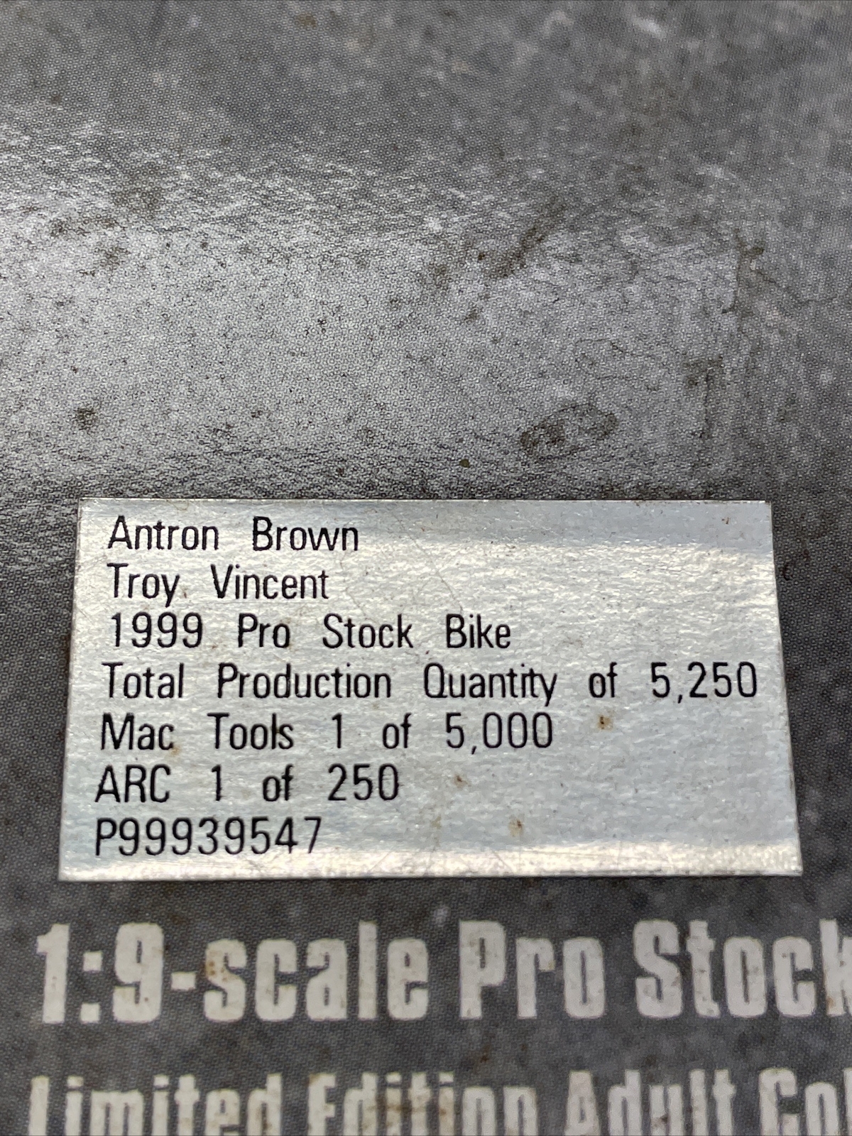Mac Tools Collectors Series Aaron Brown Troy Vincent NIB 1 Of 5000