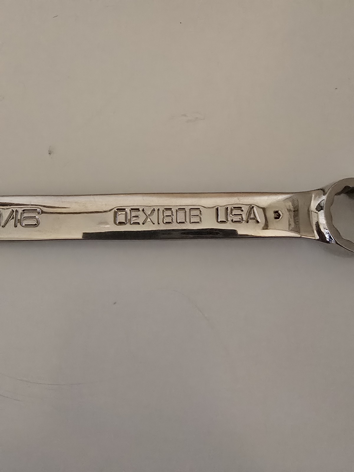 Snap-on Tools USA 9/16″ SAE 12pt SHORT Chrome Combination Wrench OEX180B
