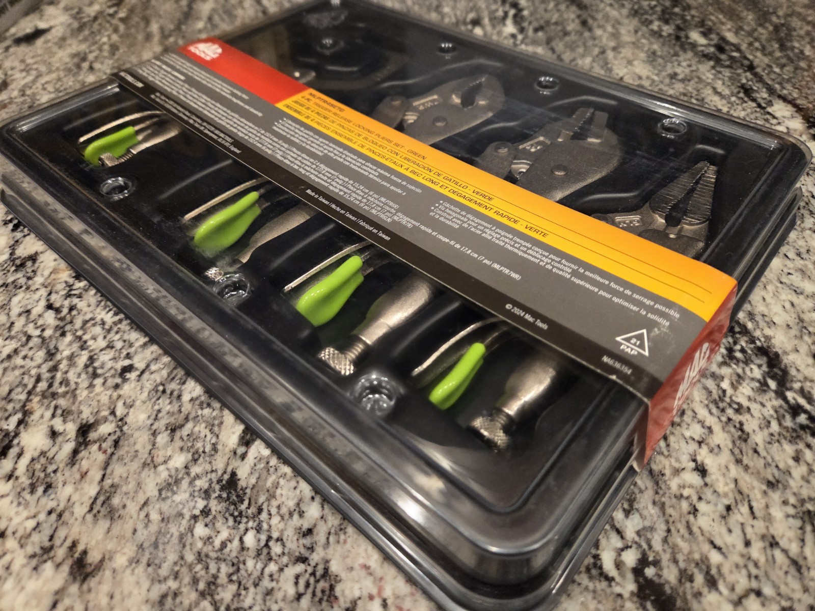 Mac Tools 4-PC. Trigger Release Locking Pliers Set – GREEN