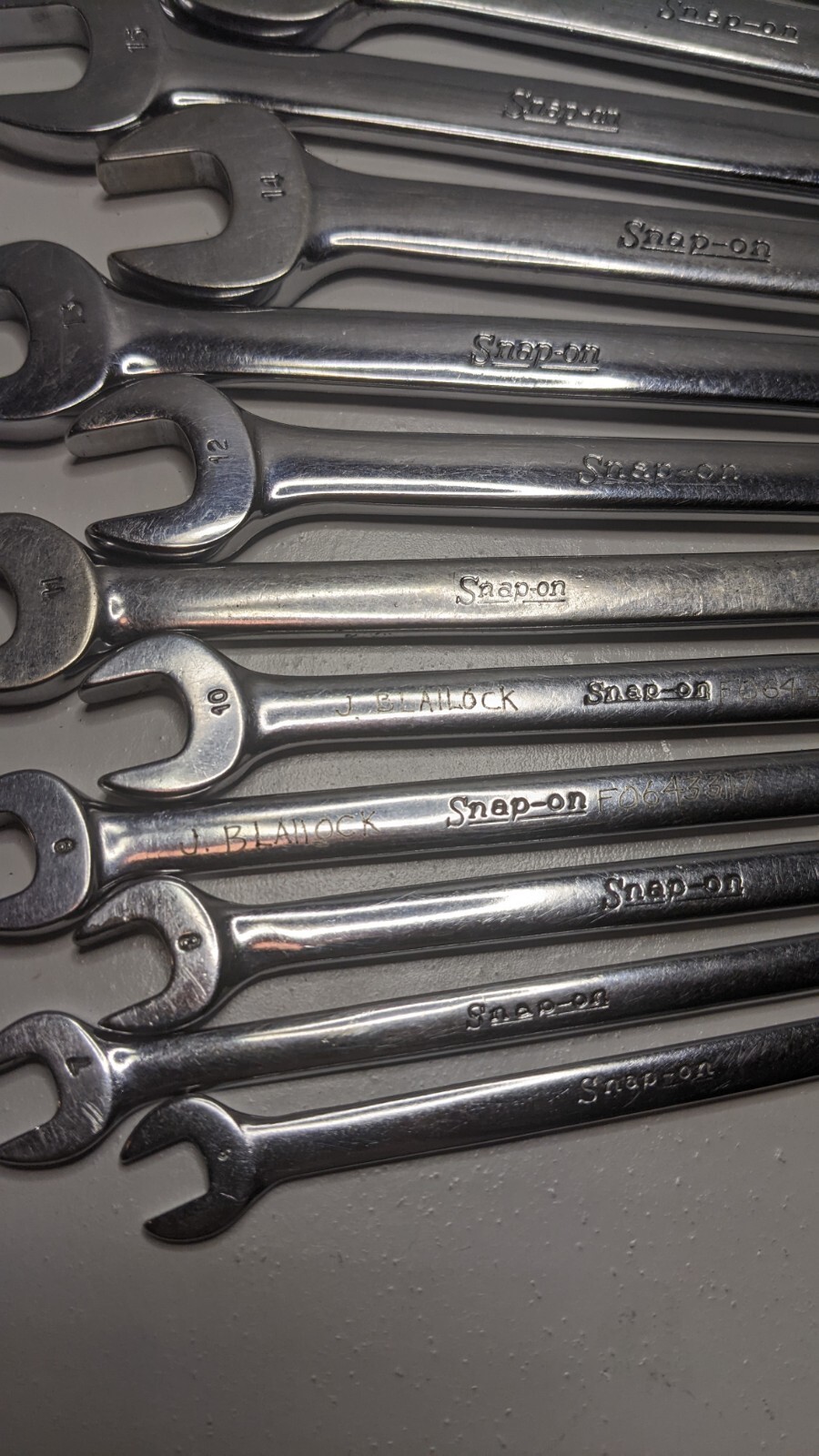 Snap-On OEXM 6mm-19mm 12-Point Metric Flank Drive Short Combination Set