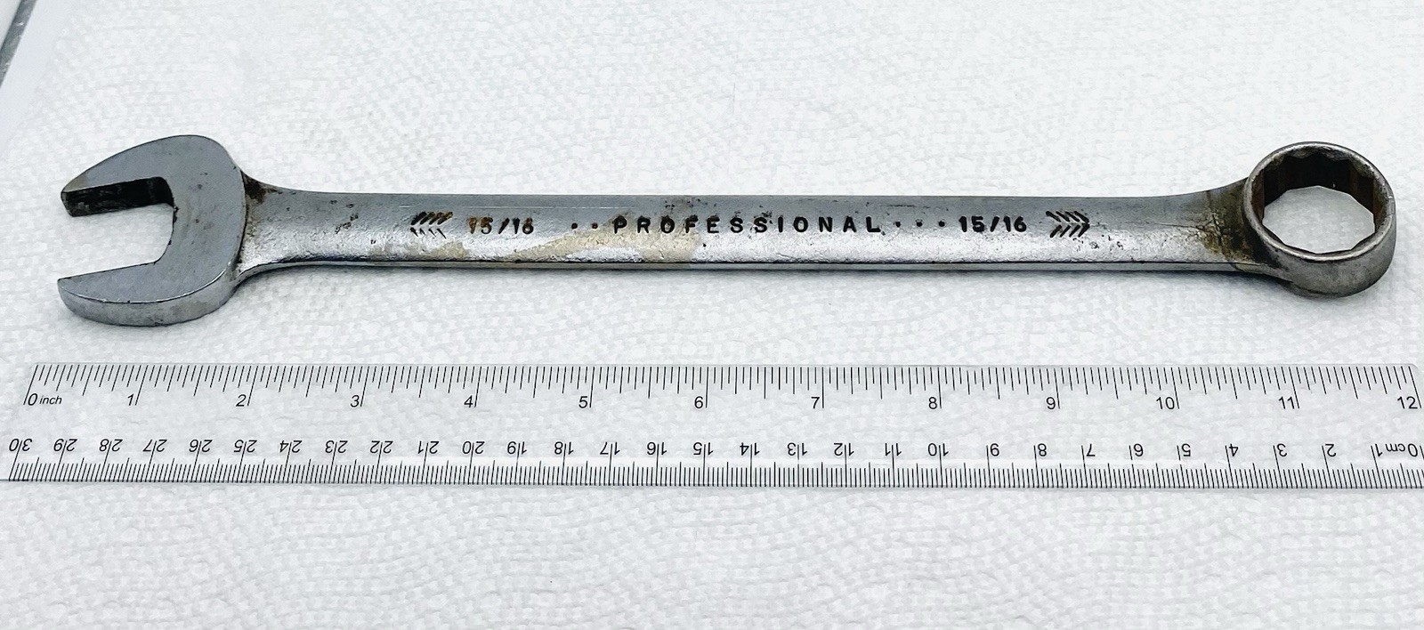 Vintage Professional 15/16-15/16 Combination Wrench S1 Used