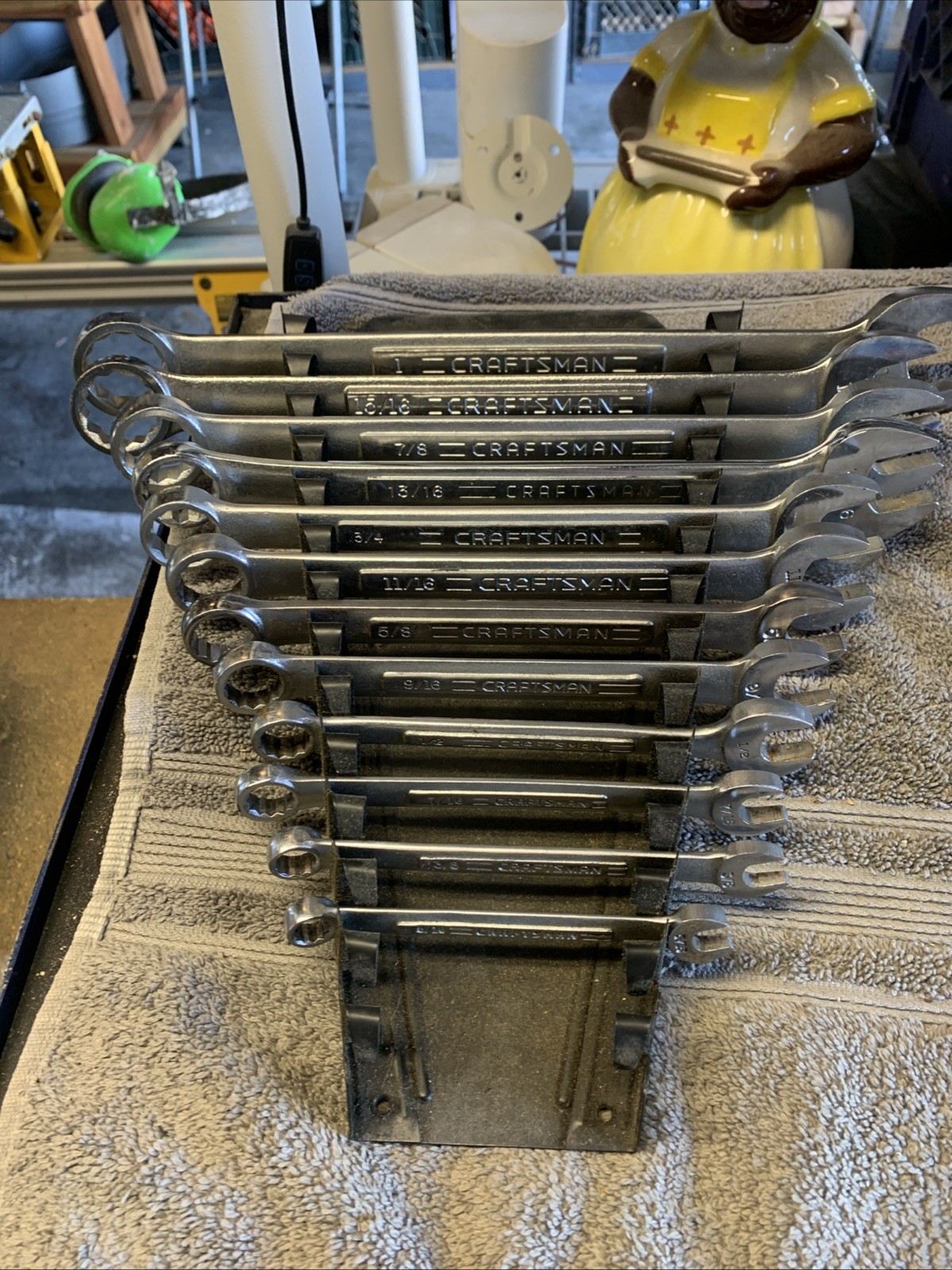 RARE NOS Vintage Craftsman 12 Pc 12 PointSAE Combination Wrench Set 5/16 To1 “