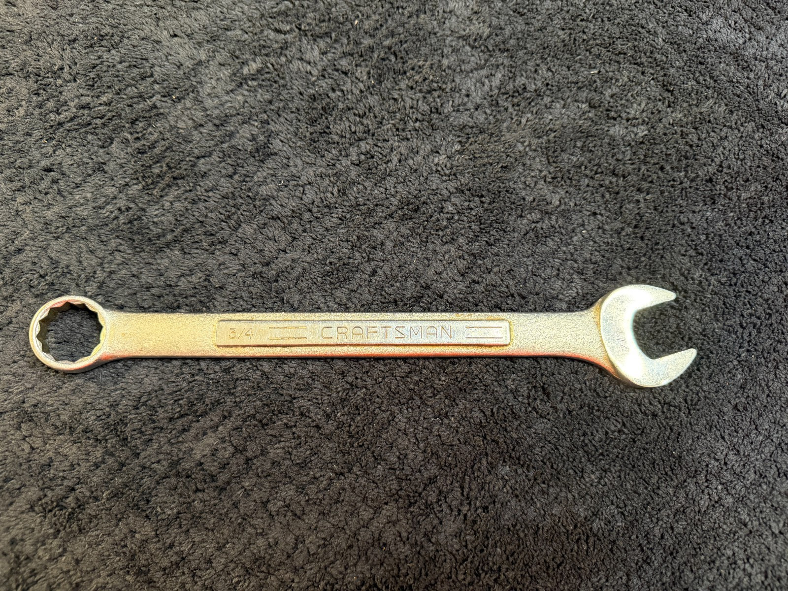 Vintage Craftsman =V= 3/4″ SAE Combination Wrench USA see pictures #2