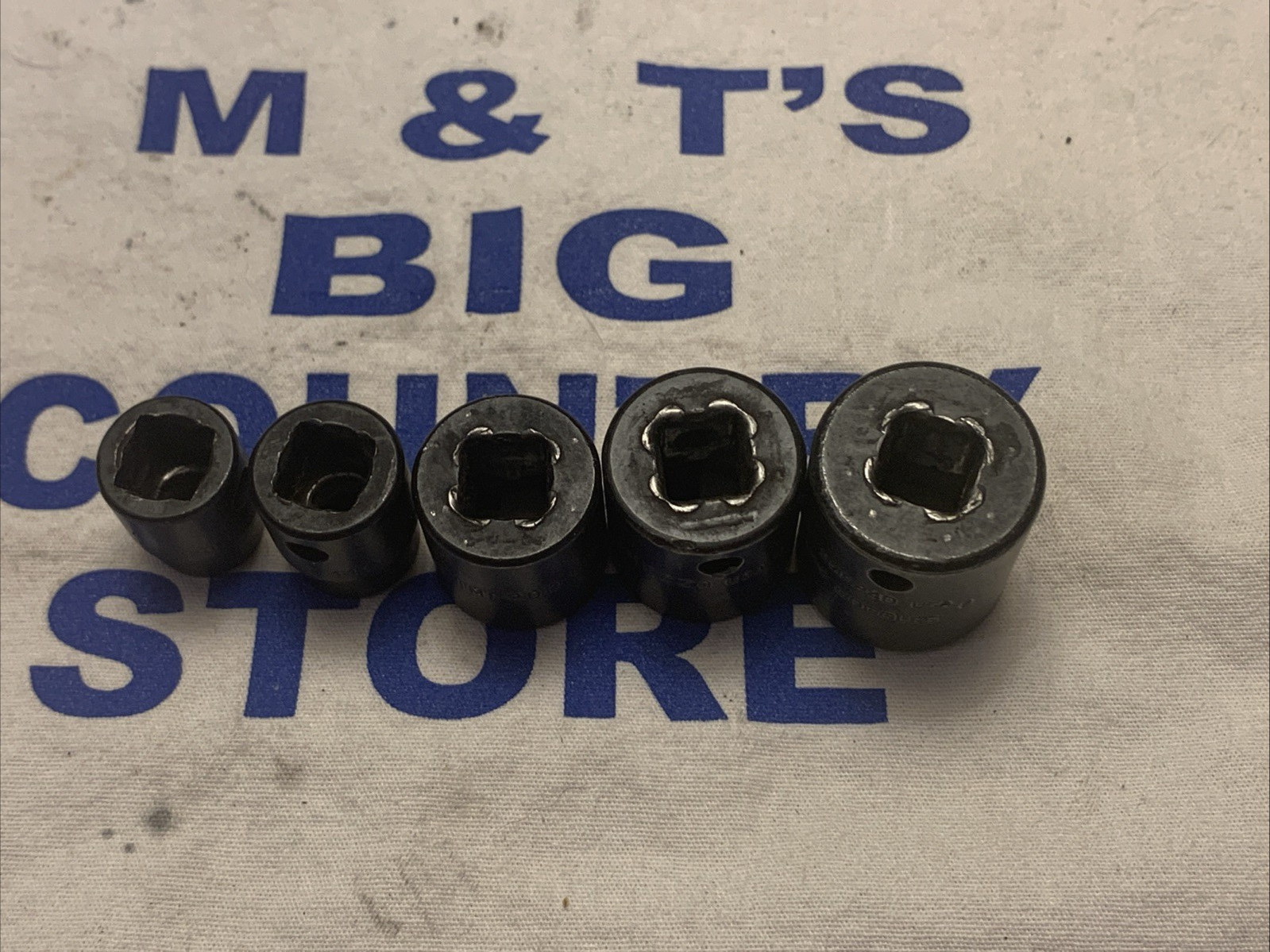 Snap-on 3/8″ Dr 6pt 5pc SAE Impact Socket Set – 3/4, 11/16, 5/8, 7/16, 3/8 IMF