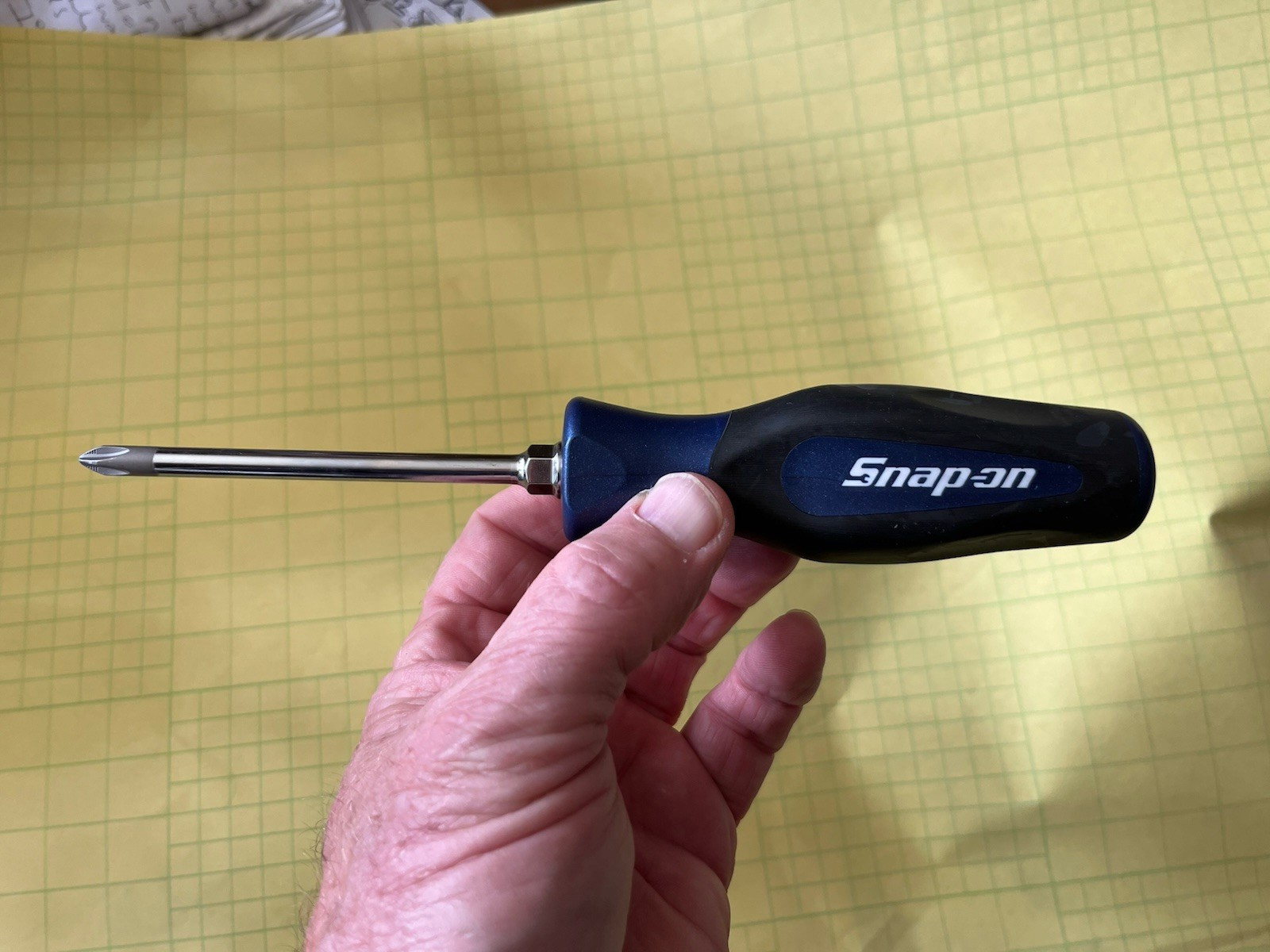 Snap On No 2 Phillips Screwdriver Cool Power Blue Metallic SGDP421RB New Tool