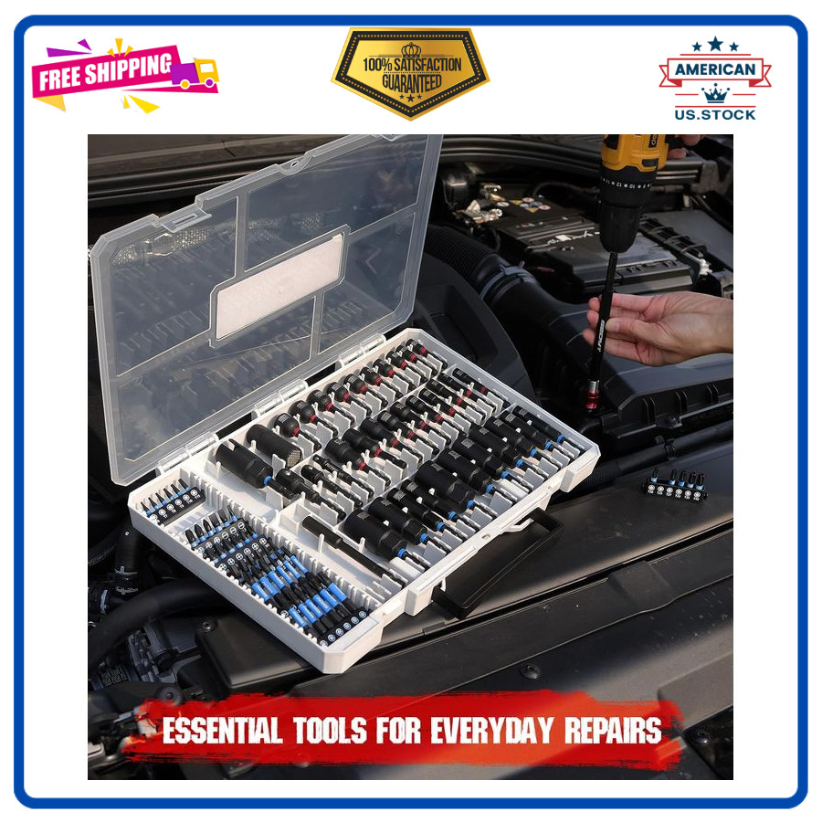 80pc Premium Magnetic Impact Nut Driver Set Metric SAE Socket Adapter Kit 80pcsX