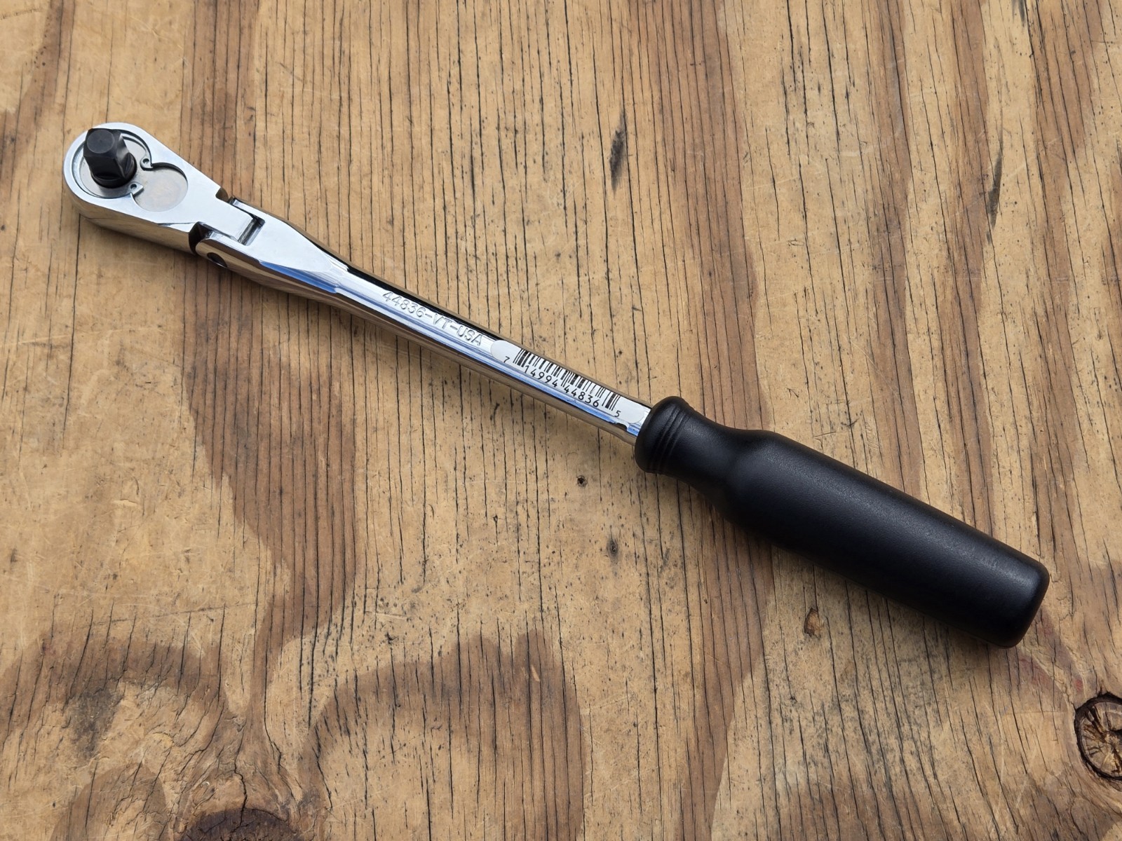 NOS SEARS Craftsman 12″ Flex Head Ratchet 3/8″ Drive Black Handle 44836 -VT- USA