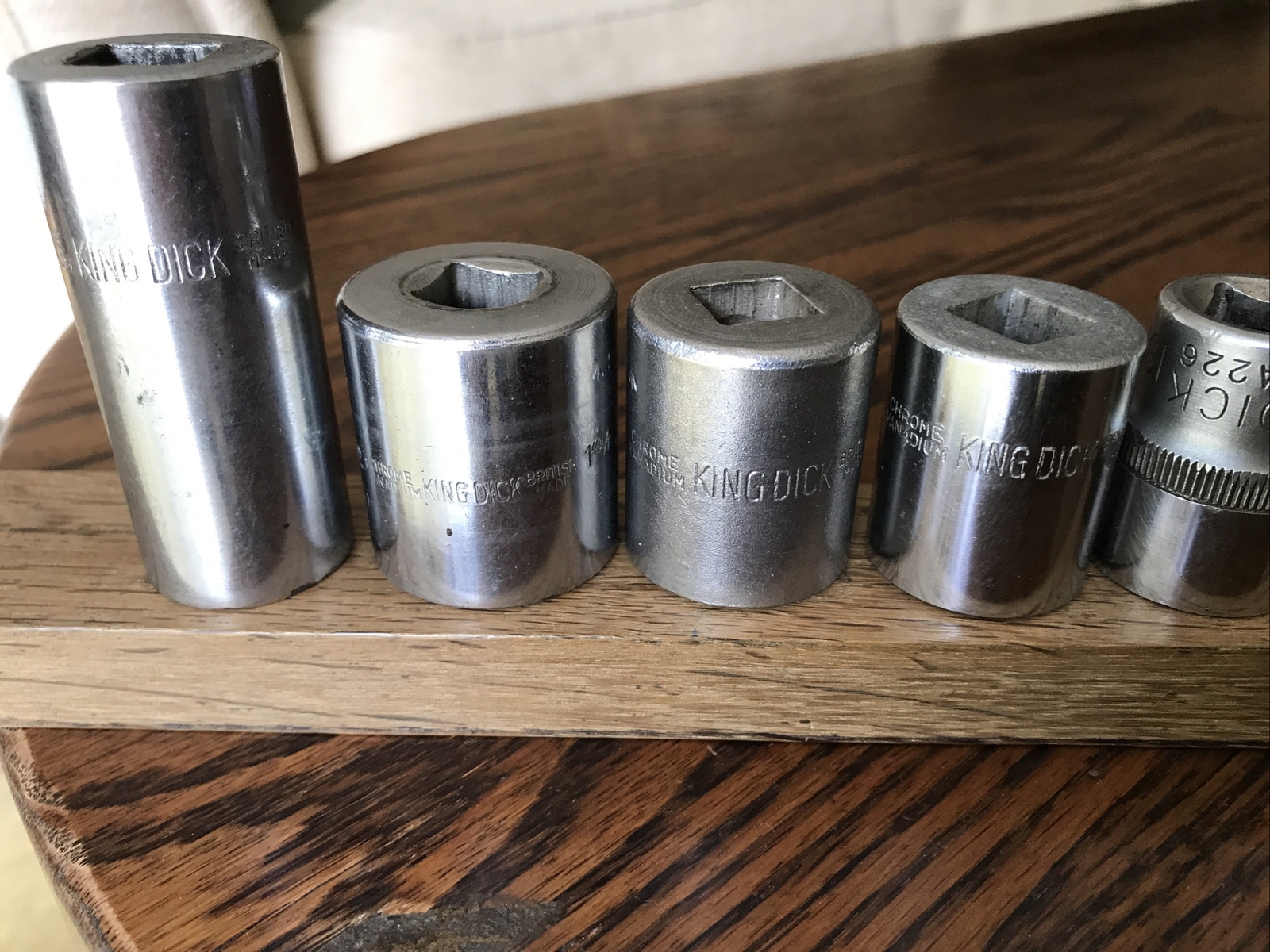 8 King Dick Sockets 1” To 7/16” AF With 1/2″ Drive.No 3.