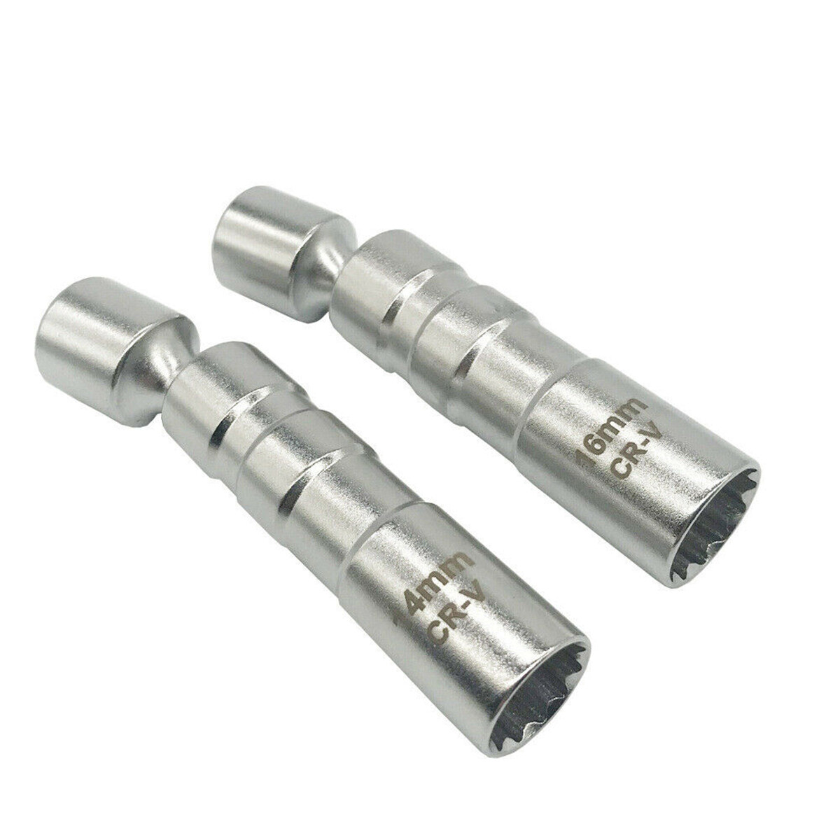 14mm & 16mm Spark Plug Socket Removal Tools Magnetic End 360 Degree Swivel 3/8″