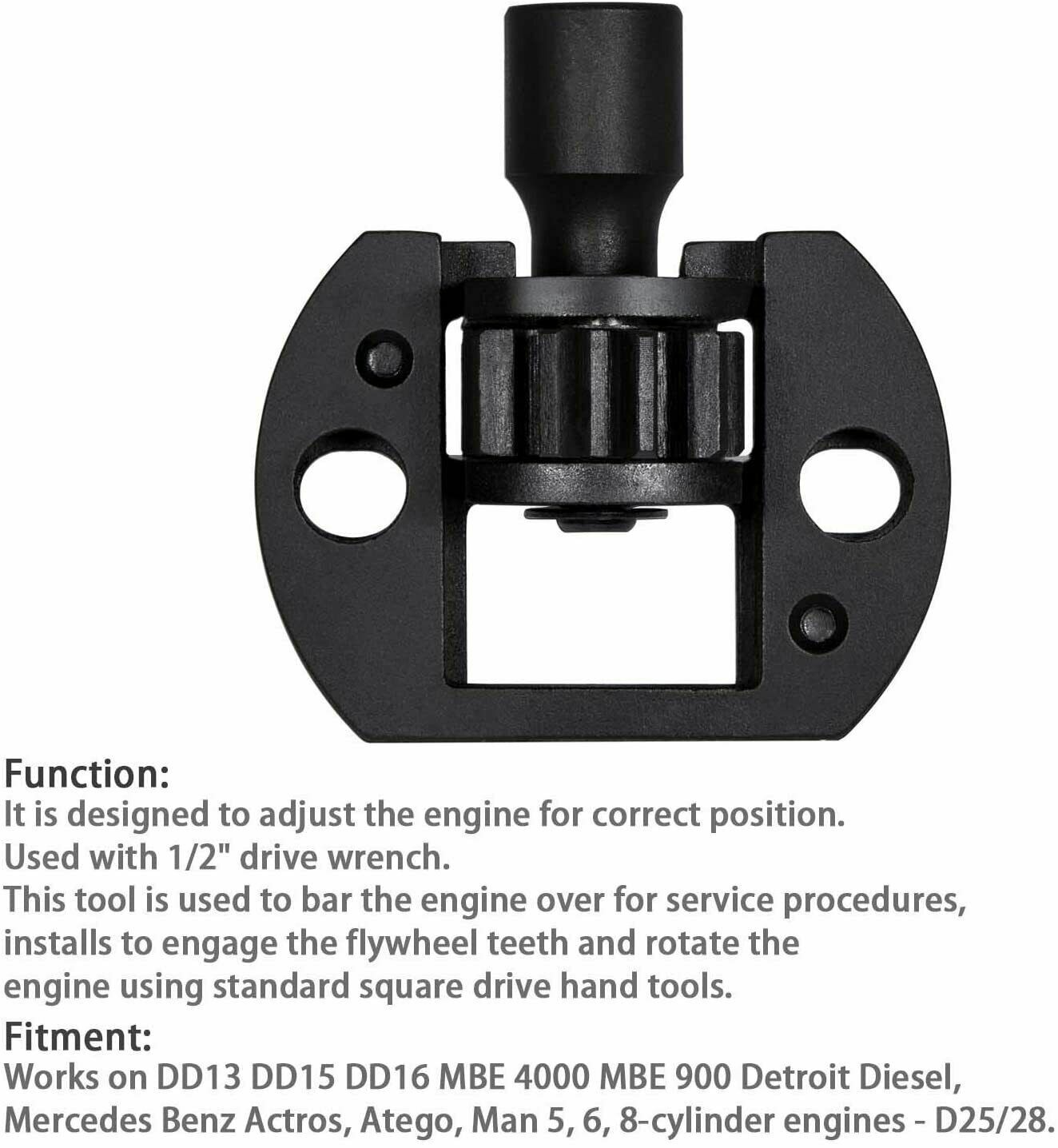 J-46392 Engine Barring Tool For Detroit Diesel DD1 DD15 DD16 W470589046300