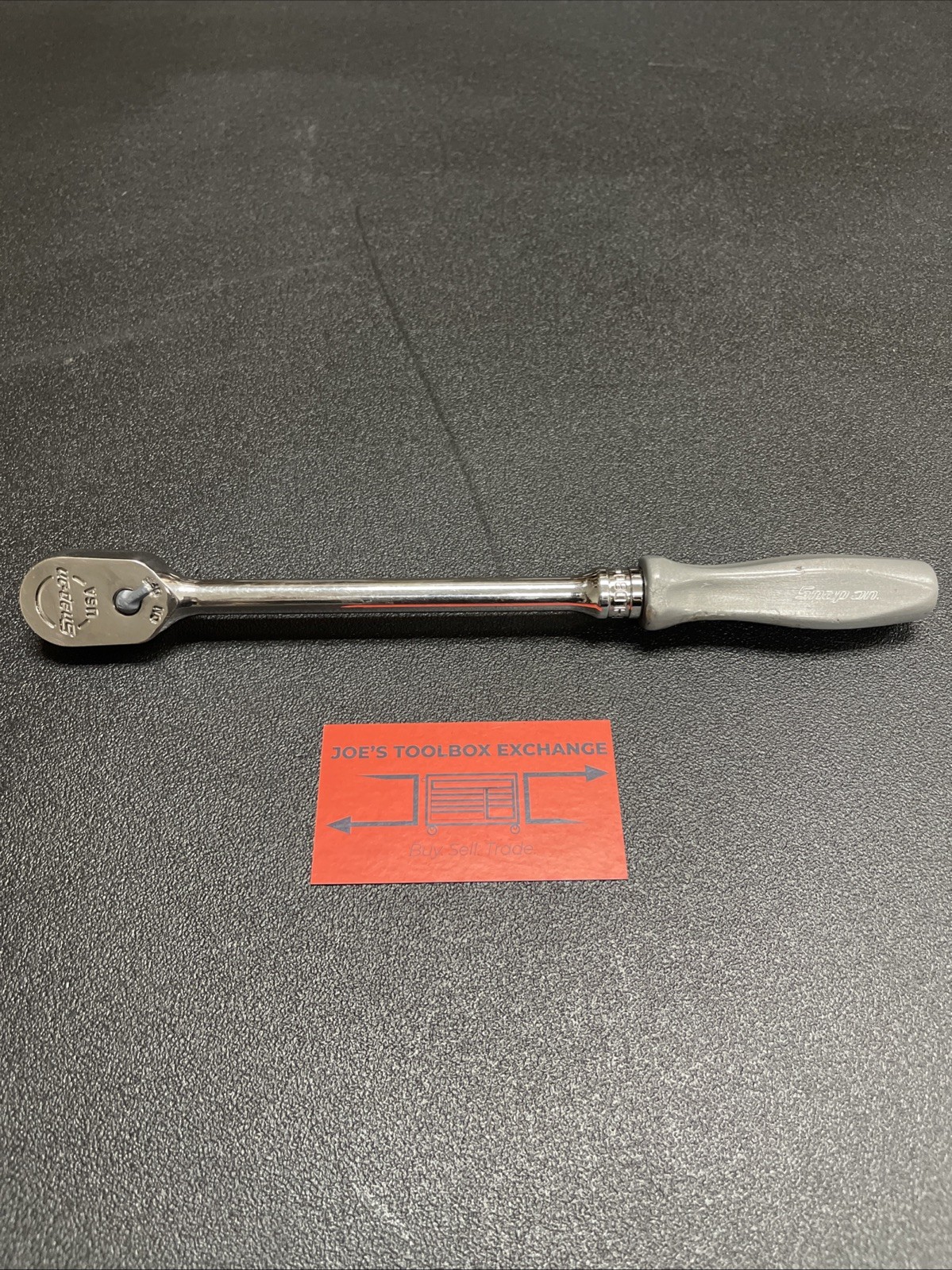 Snap-on Tools USA 3/8″ Drive DARK TITANIUM Hard Handle LONG Ratchet FHLD80DT