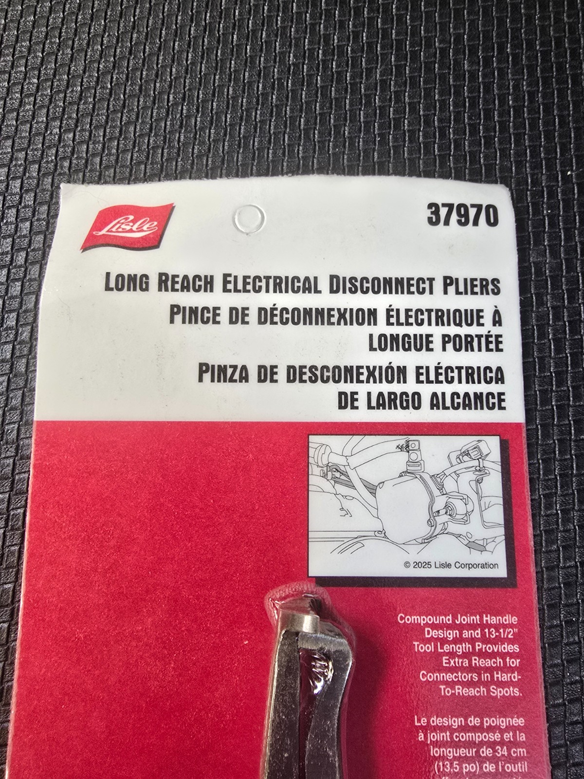 Lisle Long Reach 13.5″ Compound Joint Handle Electrical Disconnect Pliers 37970