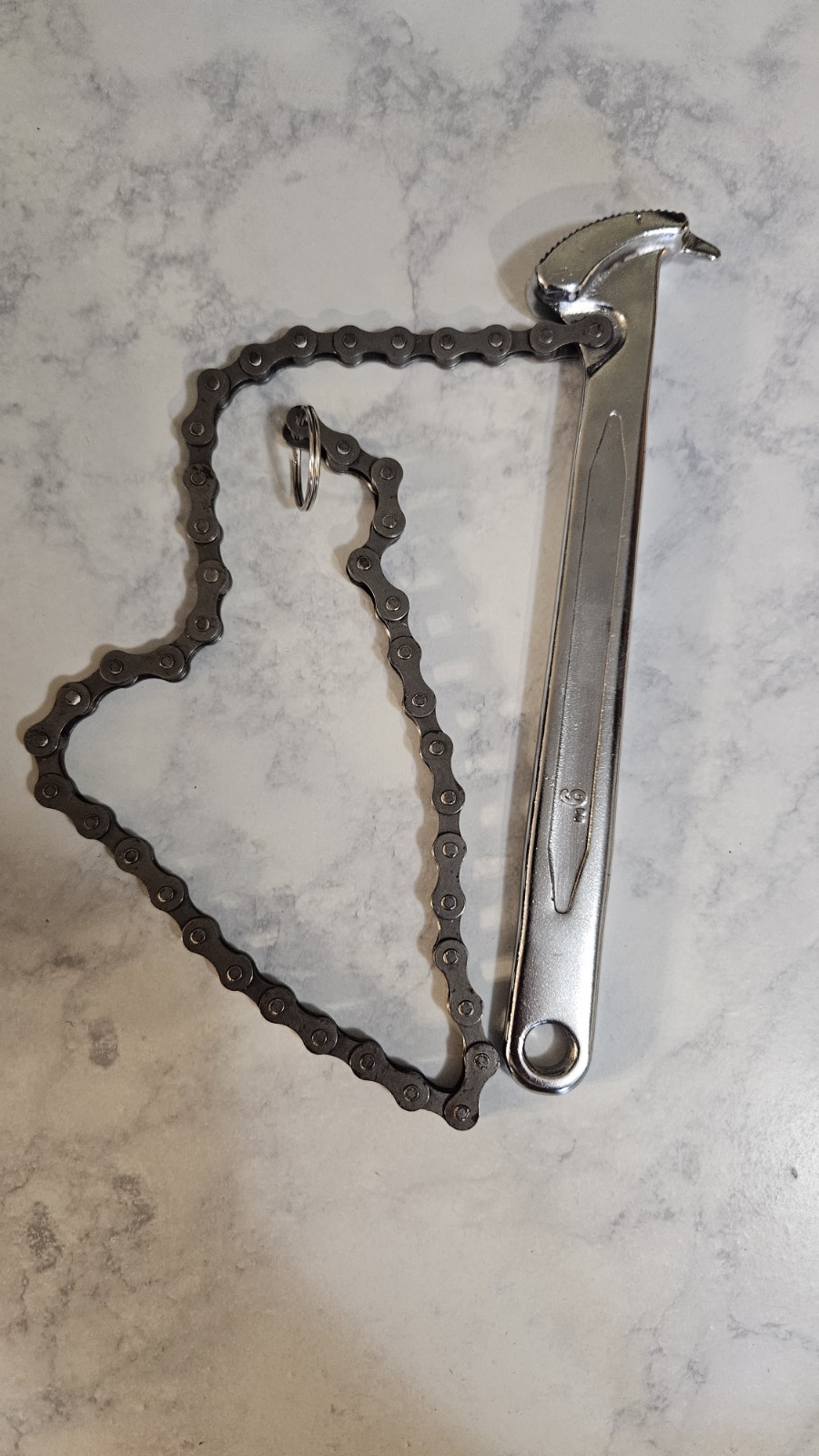 Chrome Vanadium 9″ Chain Wrench 030-0 160