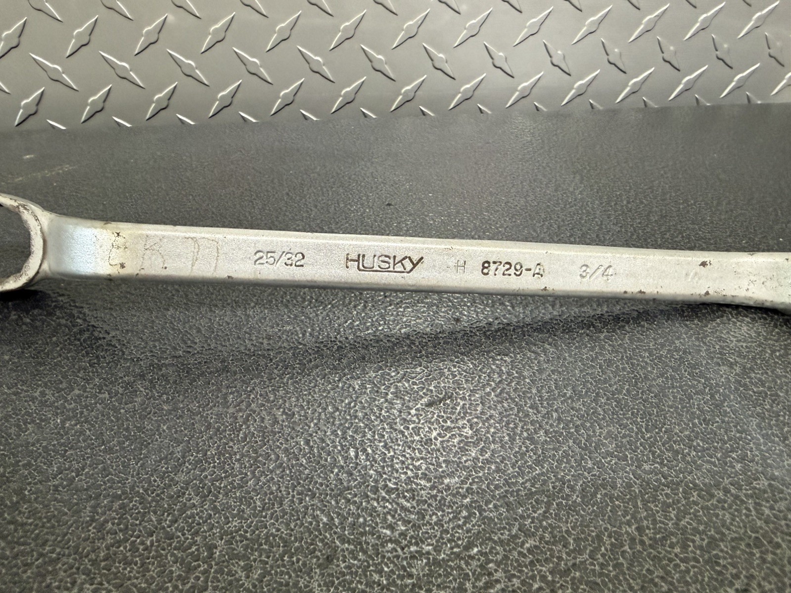 Husky 25/32″ x 3/4″ Offset Box End Wrench SAE H 8729-A USA Made
