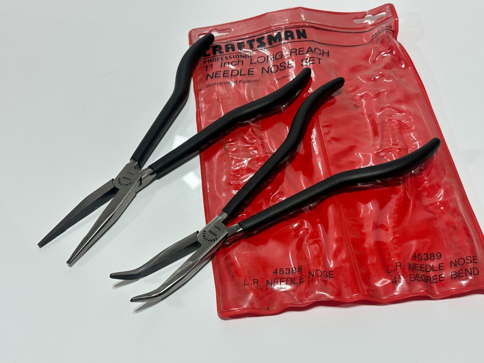 Craftsman Professional 45239 (FRANCE) Rare 2pc Extra Long Needle Nose Plier Set