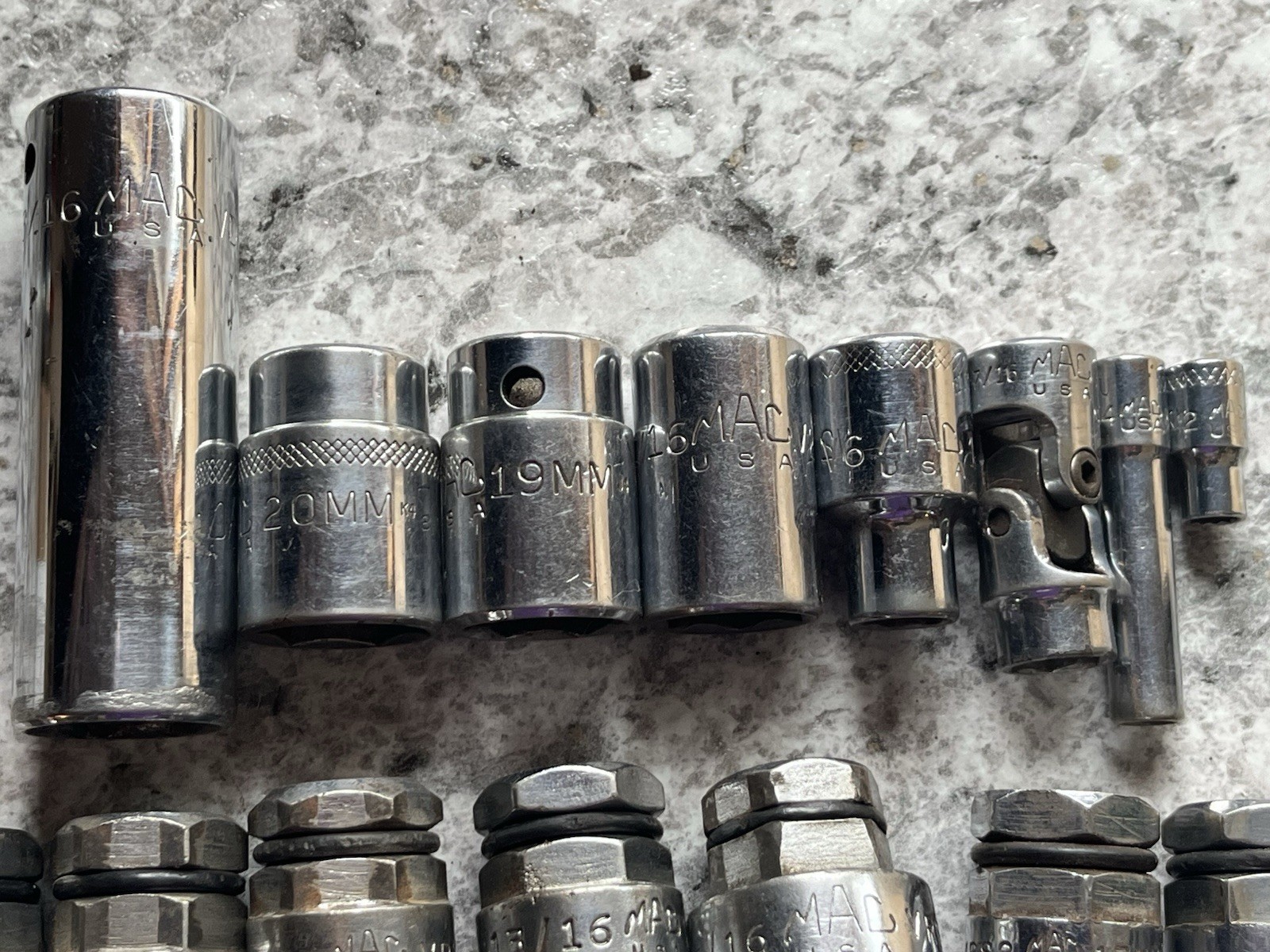 16 MAC TOOLS Sockets Metric SAE USA 1/2” Drive Specialty Mechanic Free Shipping