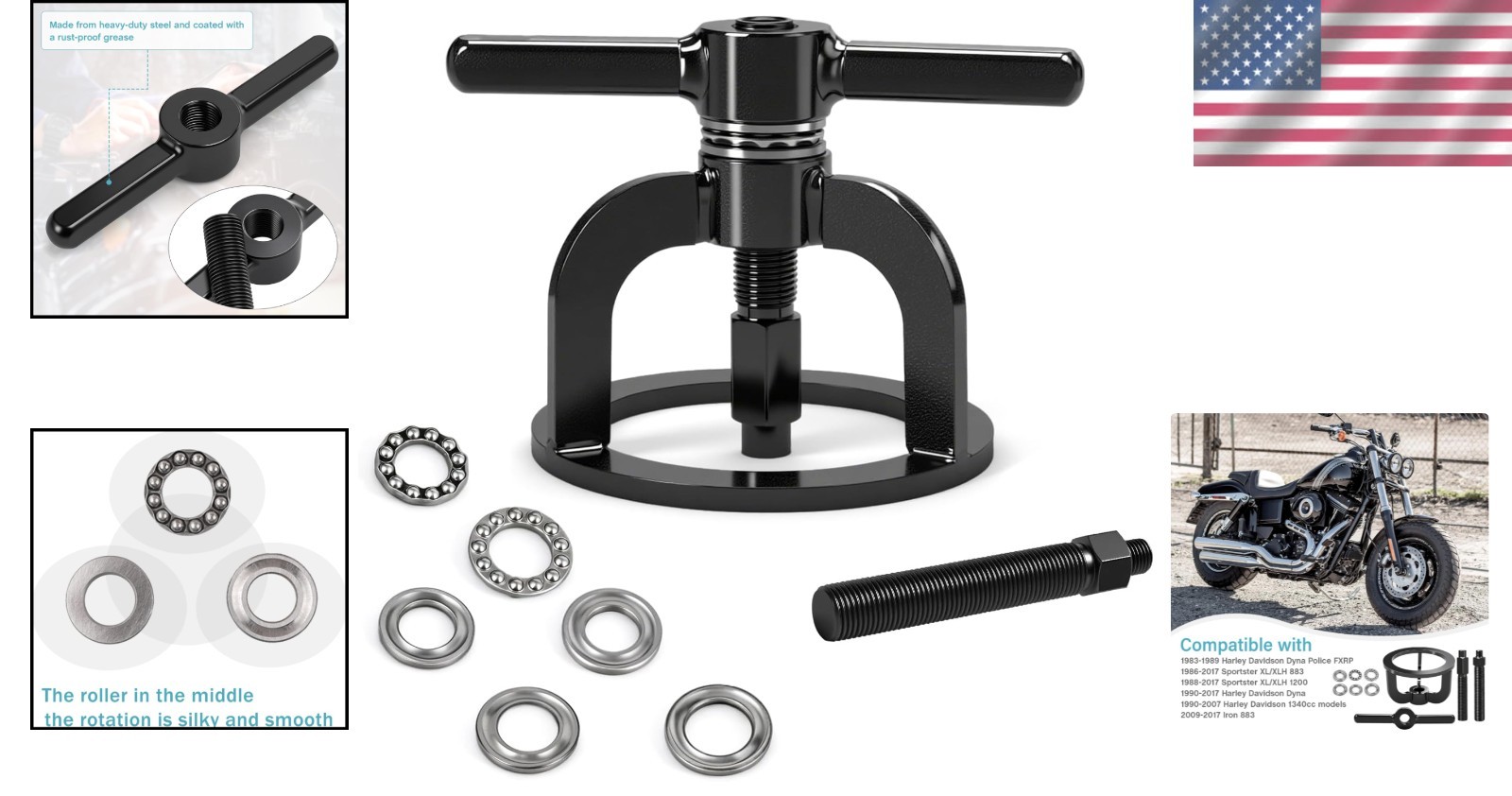 Heavy-Duty Clutch Spring Compressor Tool for Harley Davidson Models 1990-2017