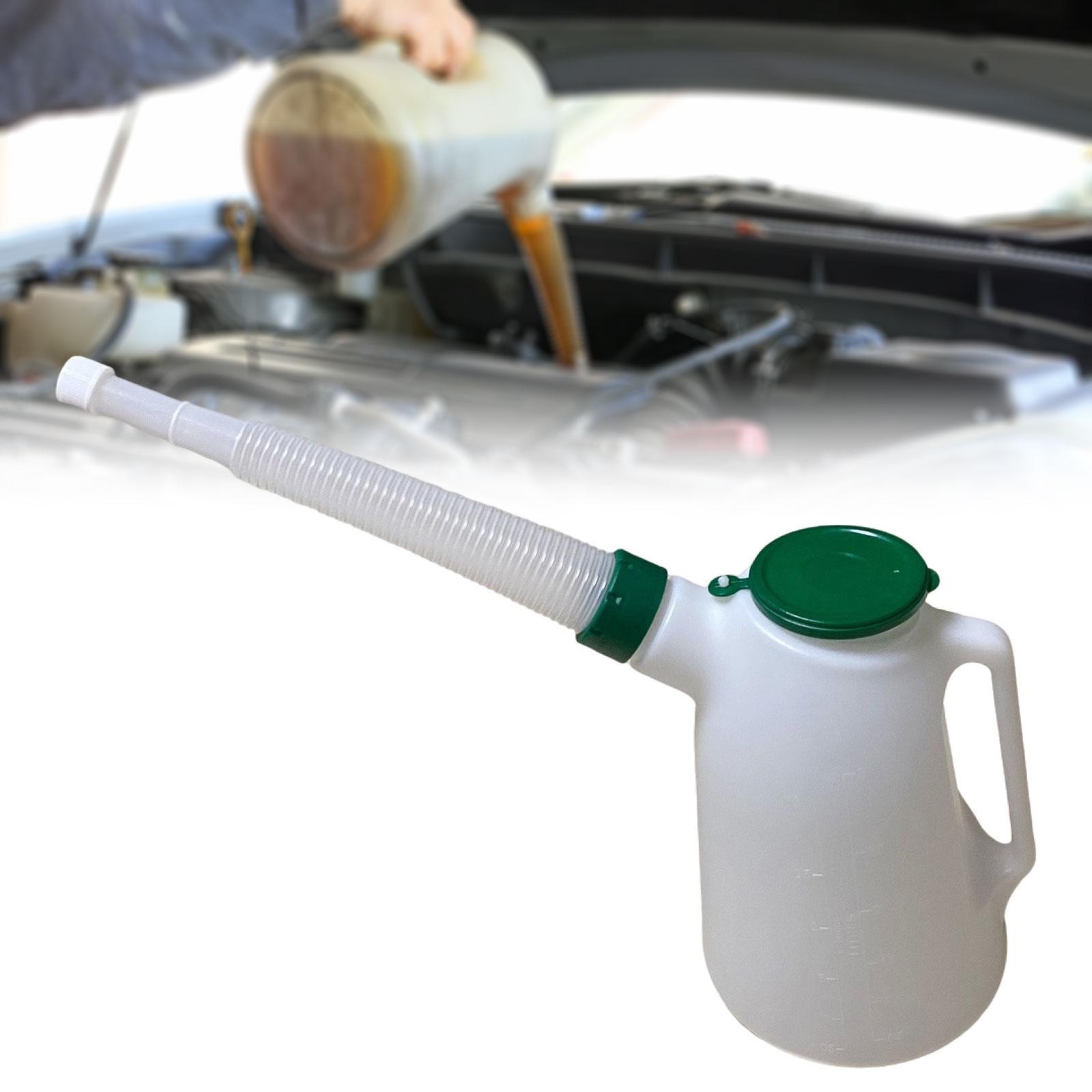 Oil Jug Scale Pouring Flexible Spout with Cap with with Leakproof Ergonomical