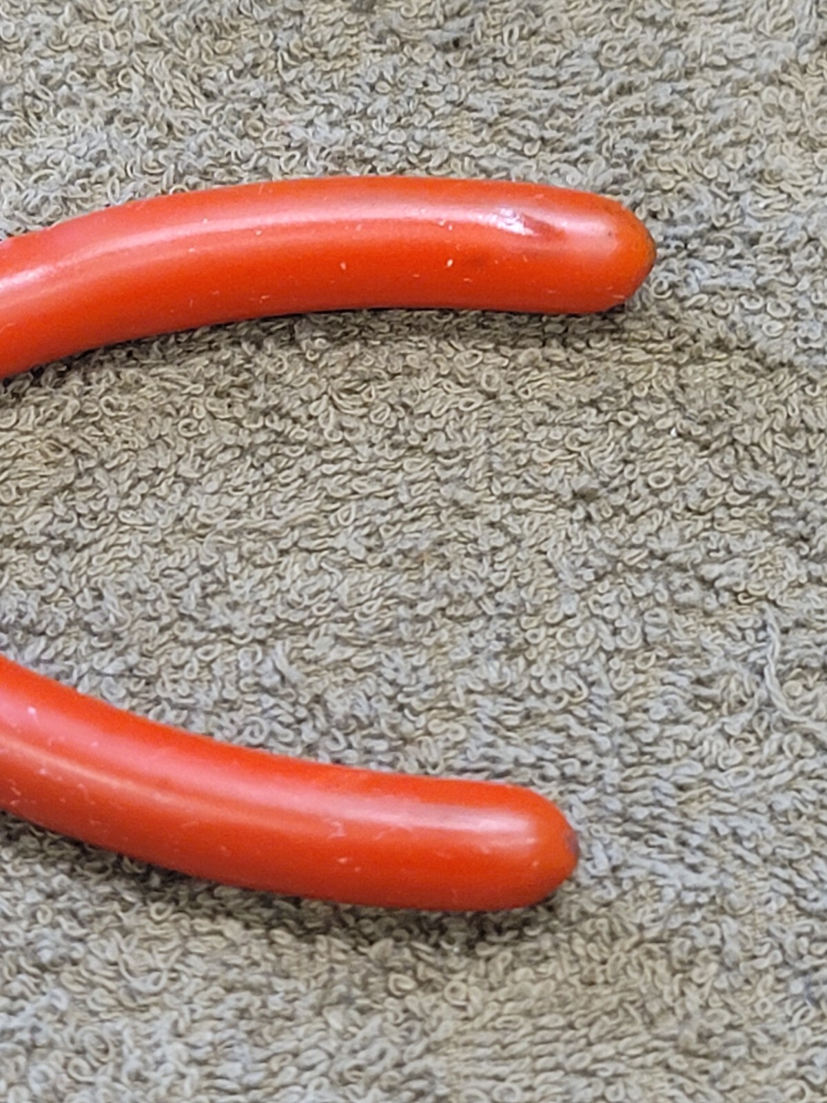 Snap on E771CG Angle Curved Needle Nose Electronic Pliers Cushion Grip Red 5 USA