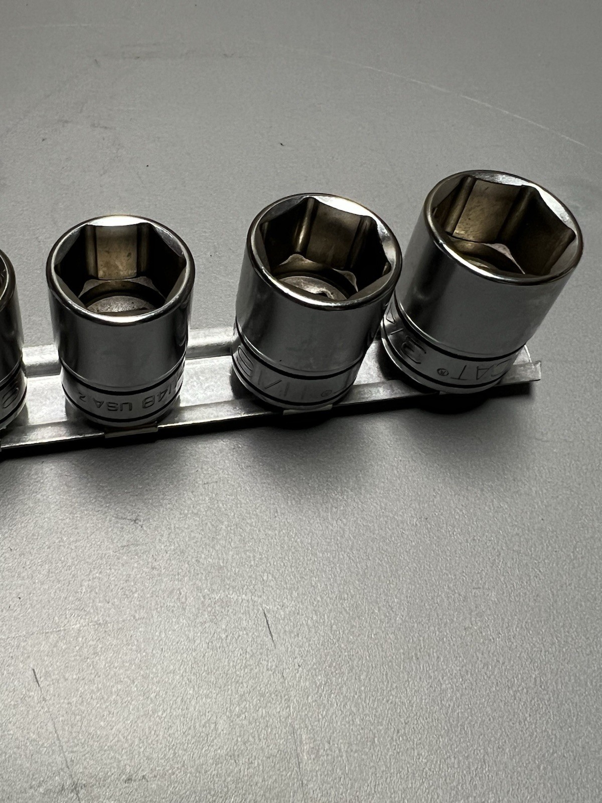 CAT/ Snap-On 3/8 Drive 7 Piece SAE Fractional Socket Set 3/8”-3/4”