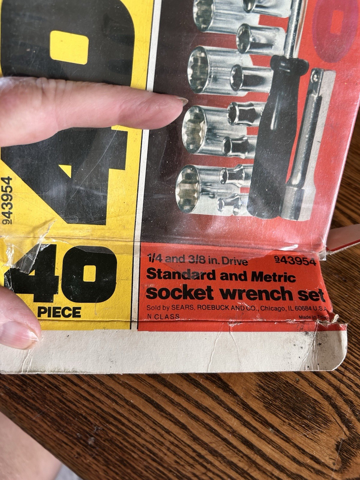 VINTAGE Sears40 Pc SOCKET WRENCH SET CASE METRIC &US Imperial GARAGE MECHANICS