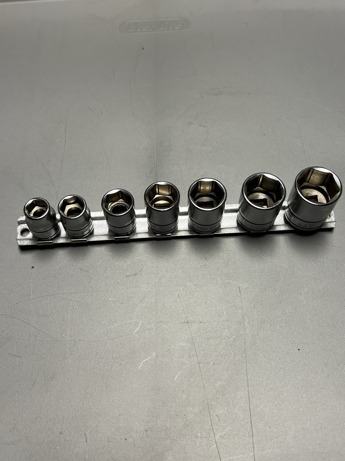 CAT/ Snap-On 3/8 Drive 7 Piece SAE Fractional Socket Set 3/8”-3/4”