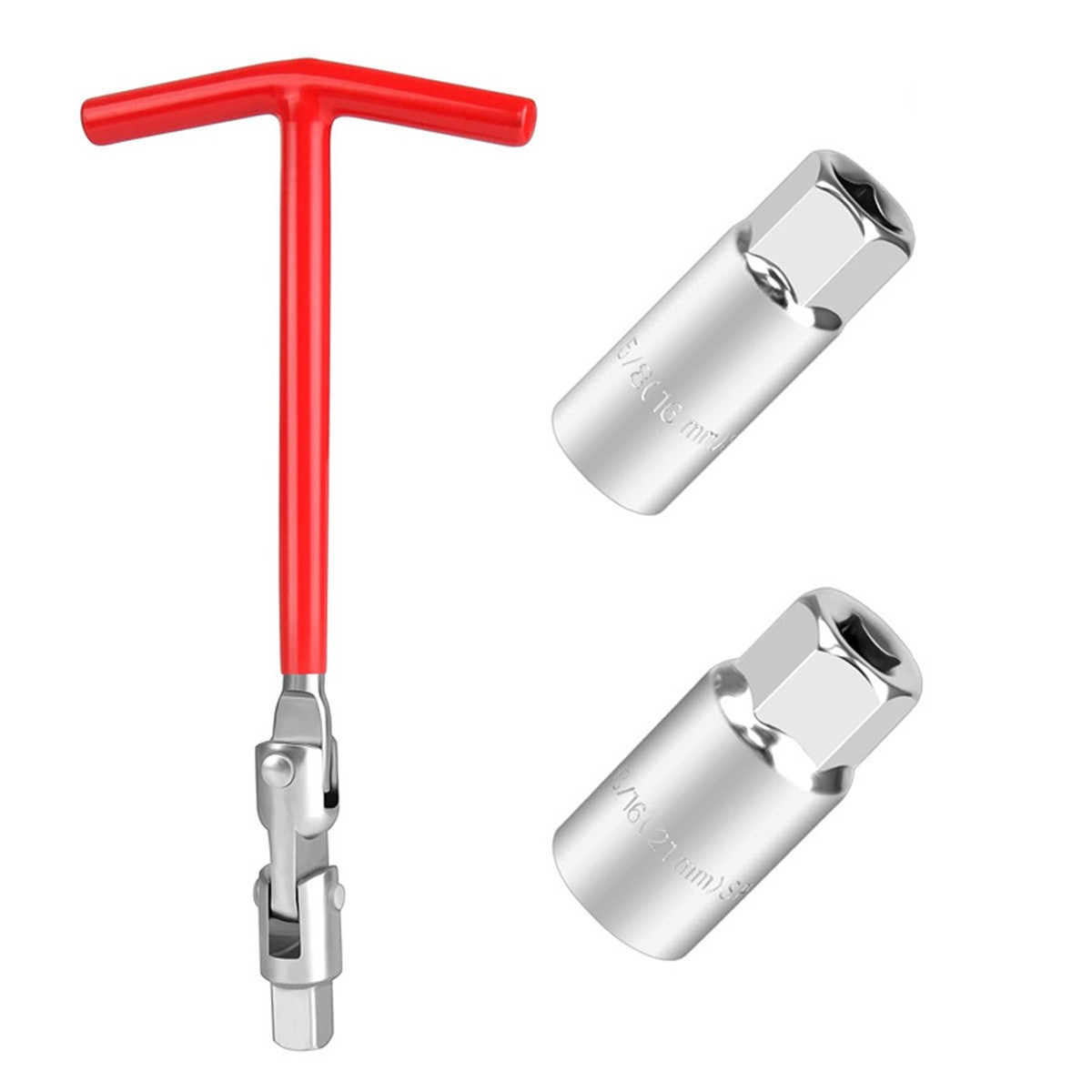 Small Engines Spark Plug Socket T Handle 16mm 21mm Removal Tool Flexible Spanner