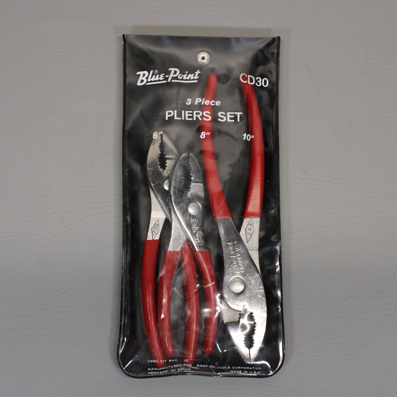 New Blue Point USA 3pc Slip-Joint Plier Set CD30 6″, 8″, 10″