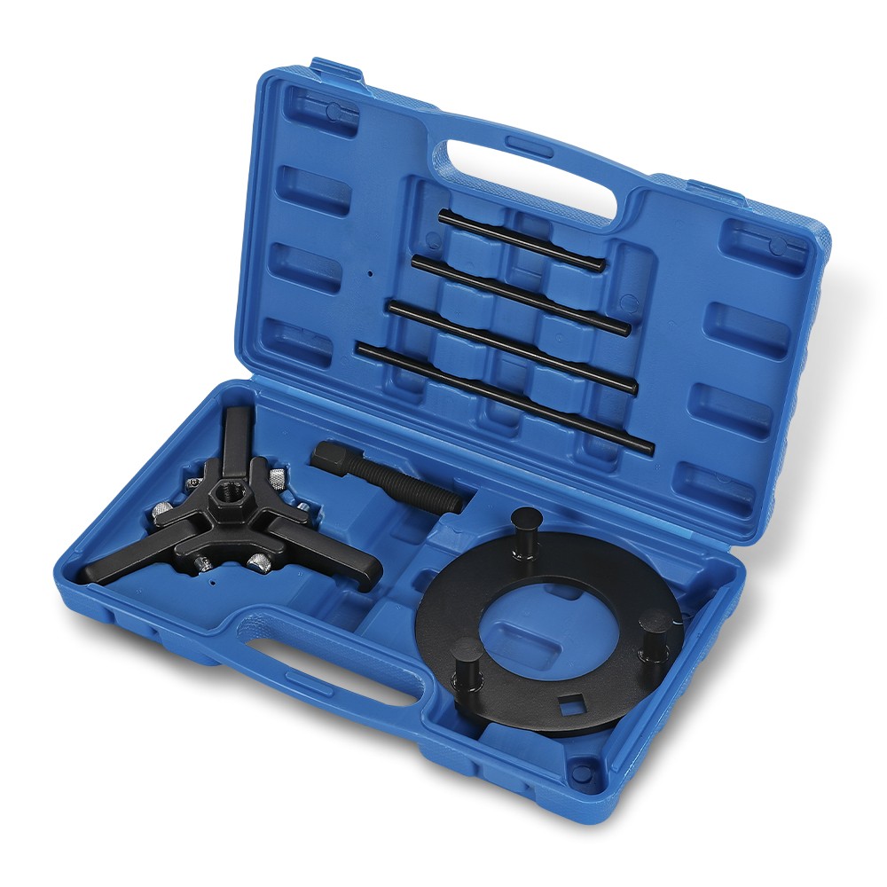 Harmonic Balancer Puller Set Upgraded 3-Jaw Pulley Puller with Holding Tool