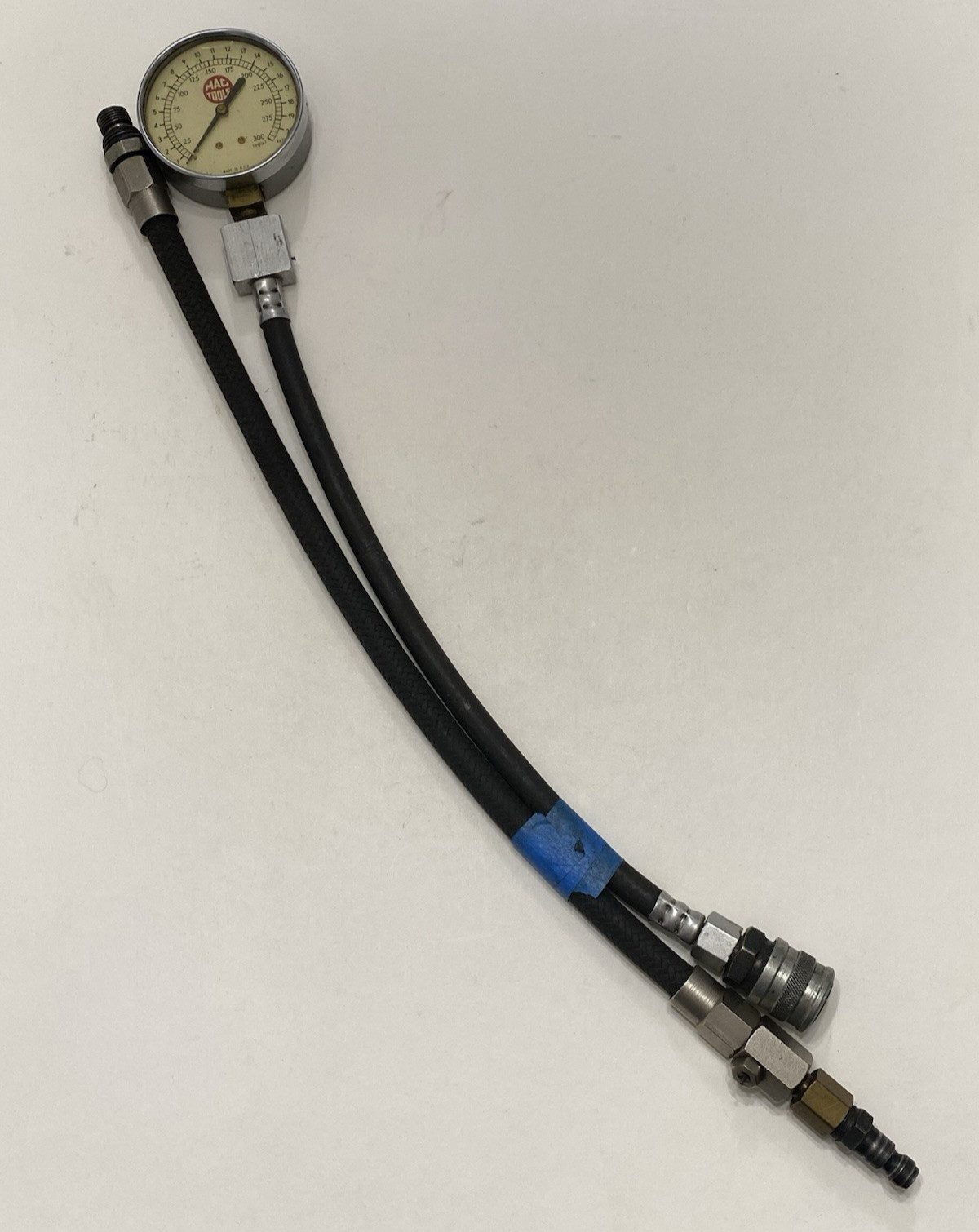 VTG MAC TOOLS TRANSMISSION AND ENGINE OIL PRESSURE GAUGE DIAL # 37089 USA MADE