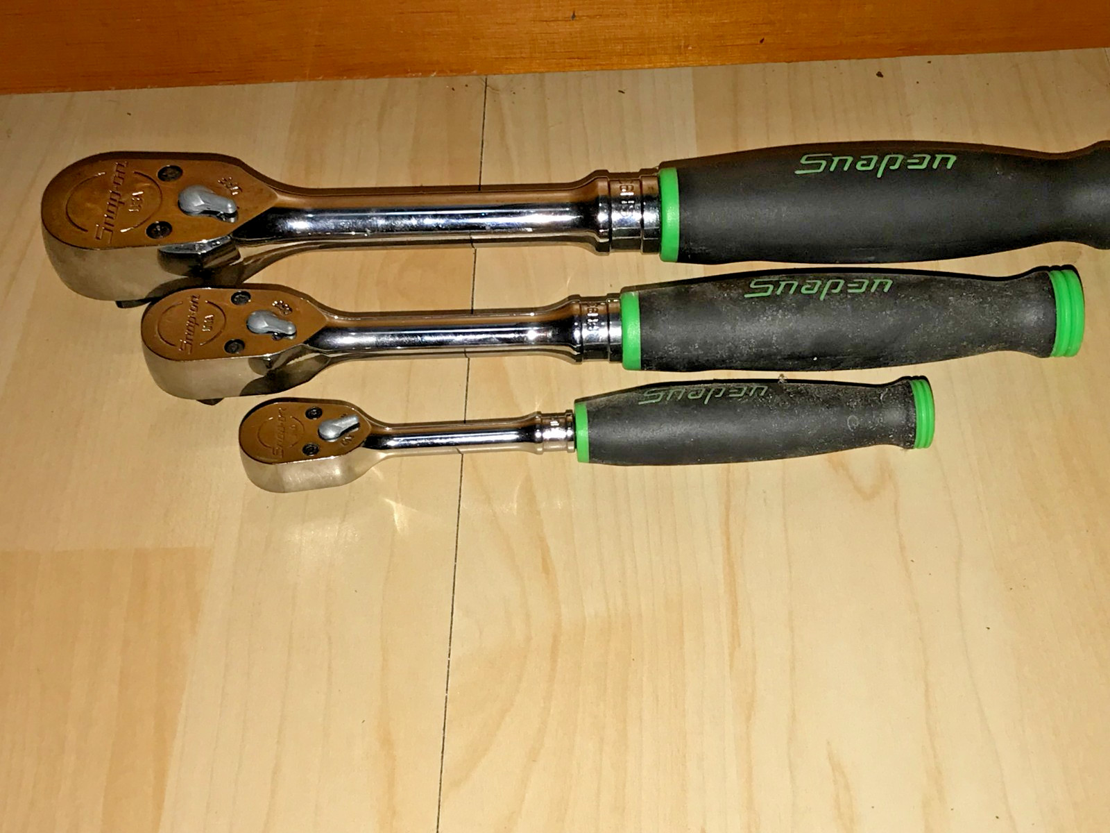 New Snap on SH936A FH936A THL936A Green Ratchet Set Nos 1/4 3/8 1/2″