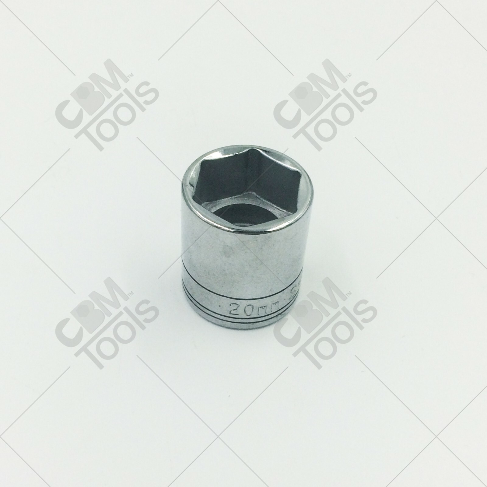 SK Hand Tools 320 3/8″ Dr. 20mm 6pt Standard Metric Chrome Socket
