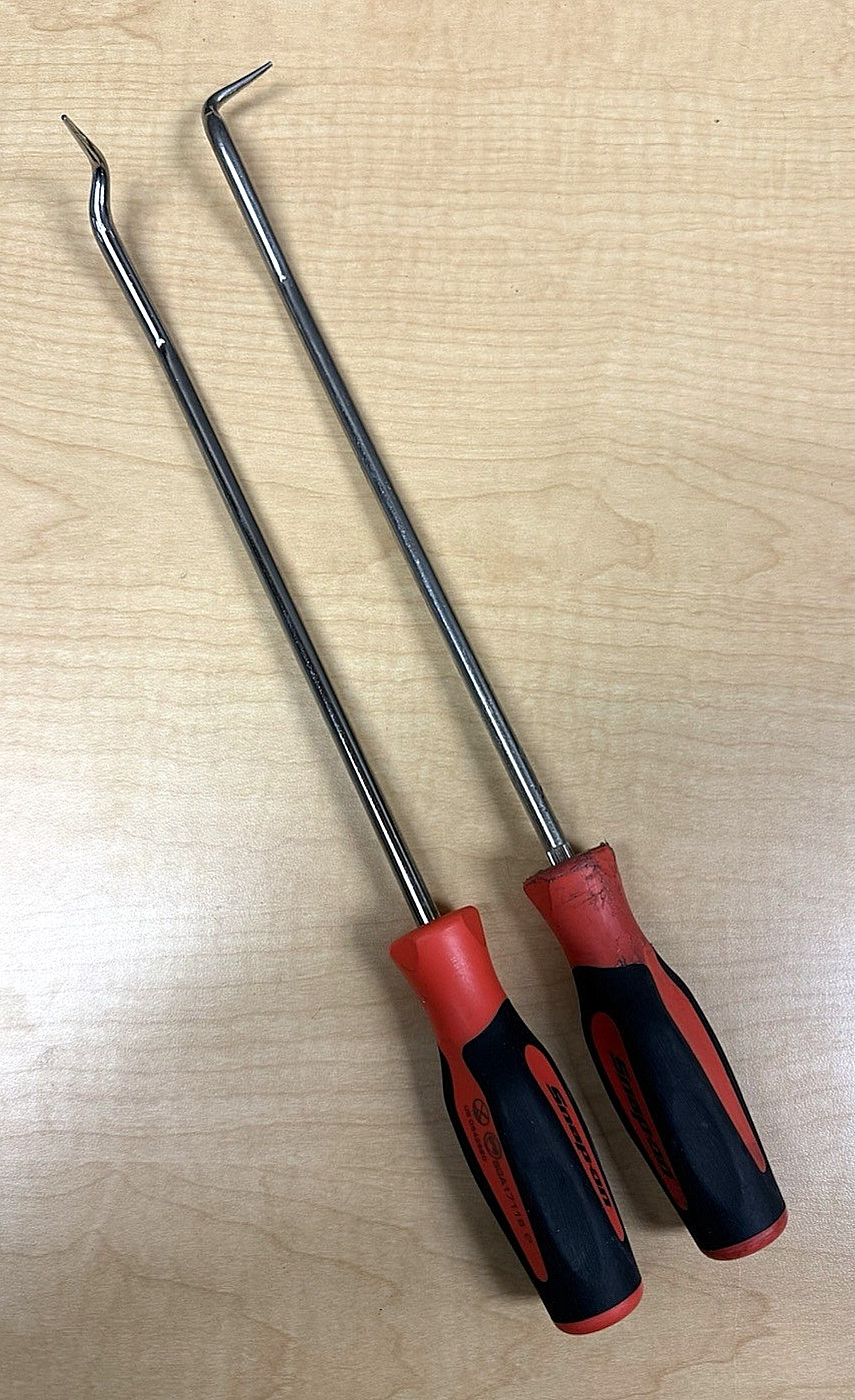 Snap-On Tools Radiator Hose Picks SGA1711B & 1712B Red/Black Handle