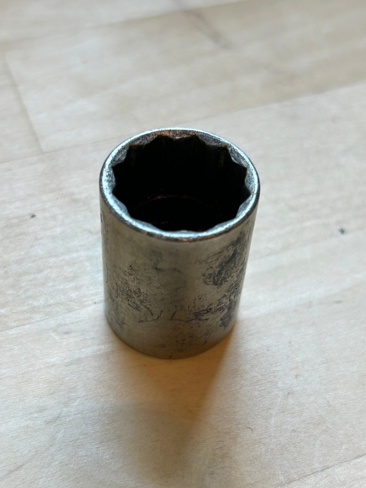 Vintage Thorsen 25/32″ – 12 Point Socket 1/2″ Drive – 525 *name inscribed*