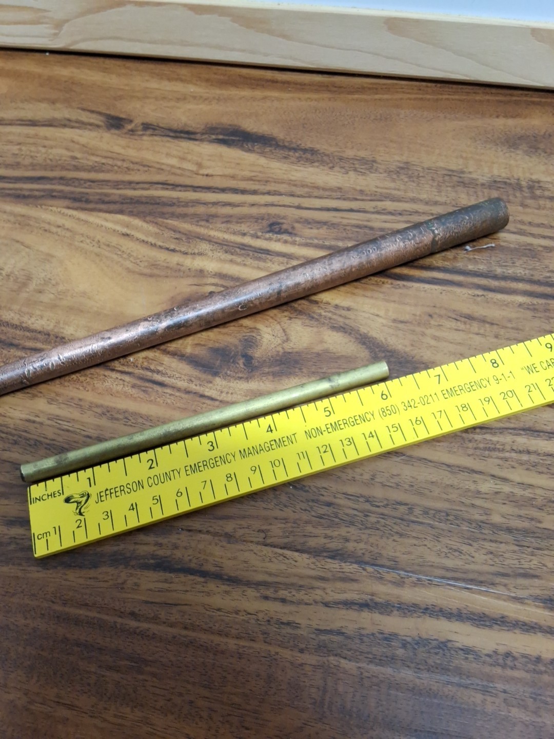 Vintage Solid Brass Drift Punch Set Of 3 10 1/2 Tapered 6″X1/4″ 5″X1″Heavy USA