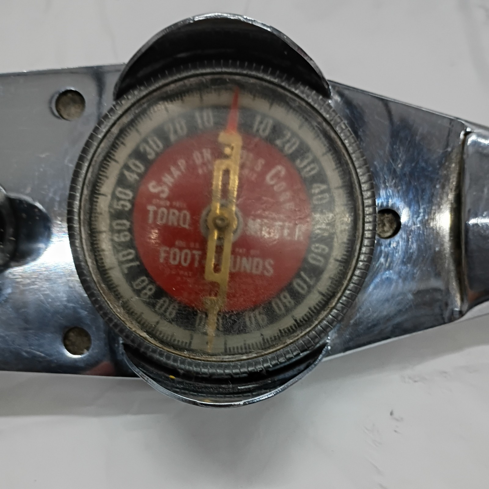 Snap On TE 100L Vintage Torqometer 1/2″ Drive Torque Wrench 0 to 100 f/Lb