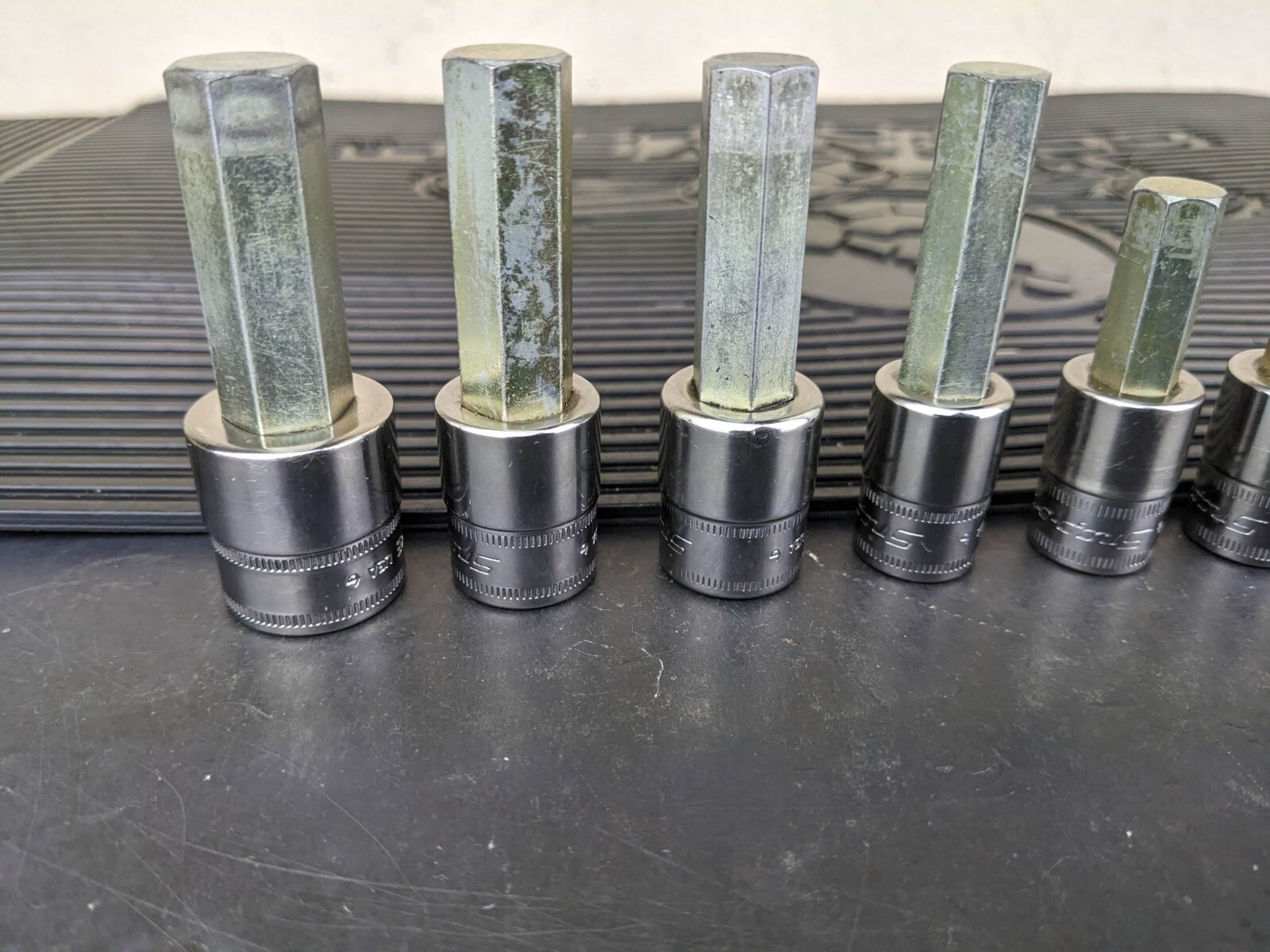 #be222 Snap-On 11pc Metric Hex Allen Socket Set 3/8″ Drive 4mm to 14mm 211EFAMY