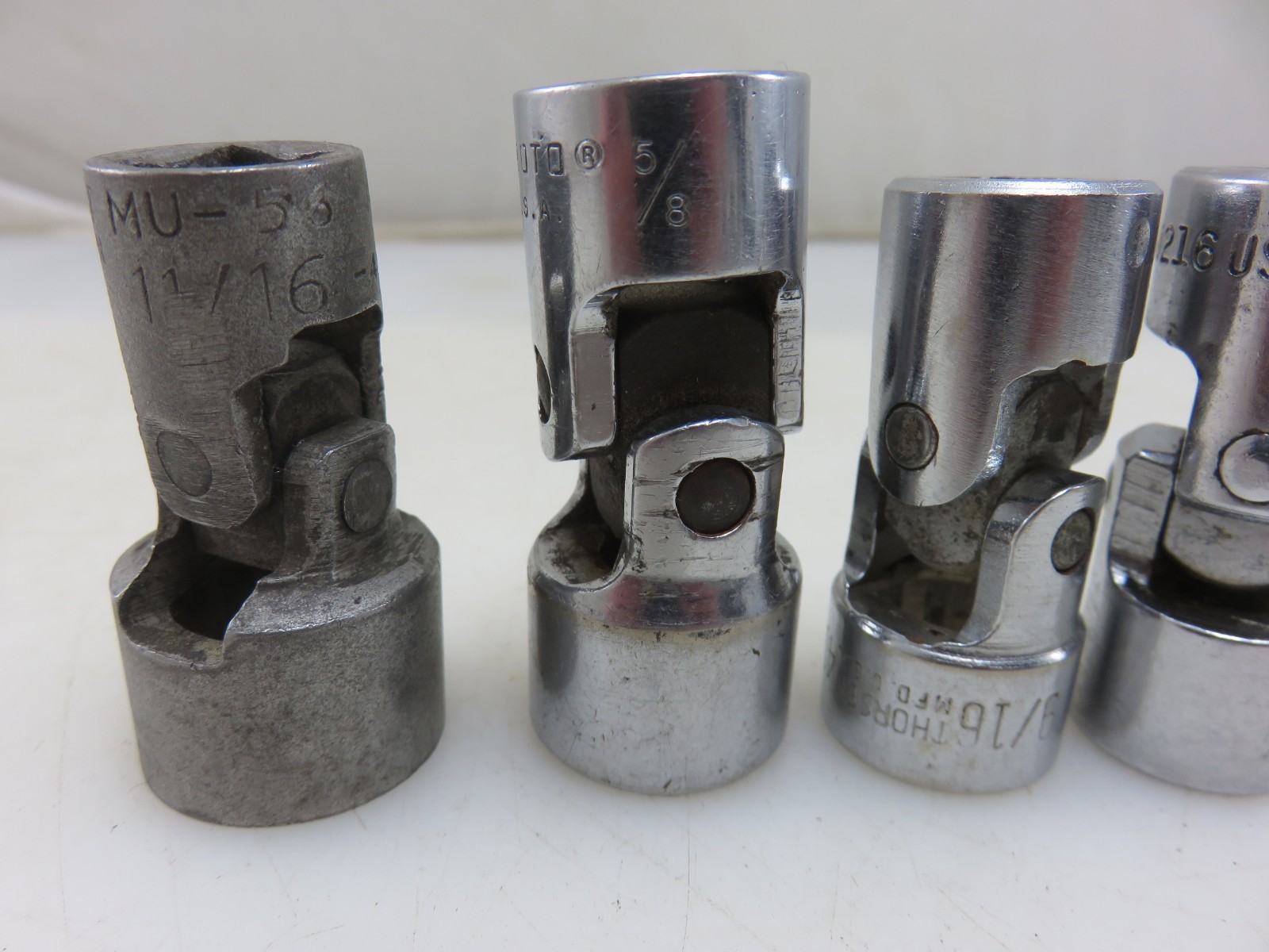 Wright Proto Others Etc. Swivel Flex Joint Socket Set 6pc 12pt 3/8″-11/16″ Set