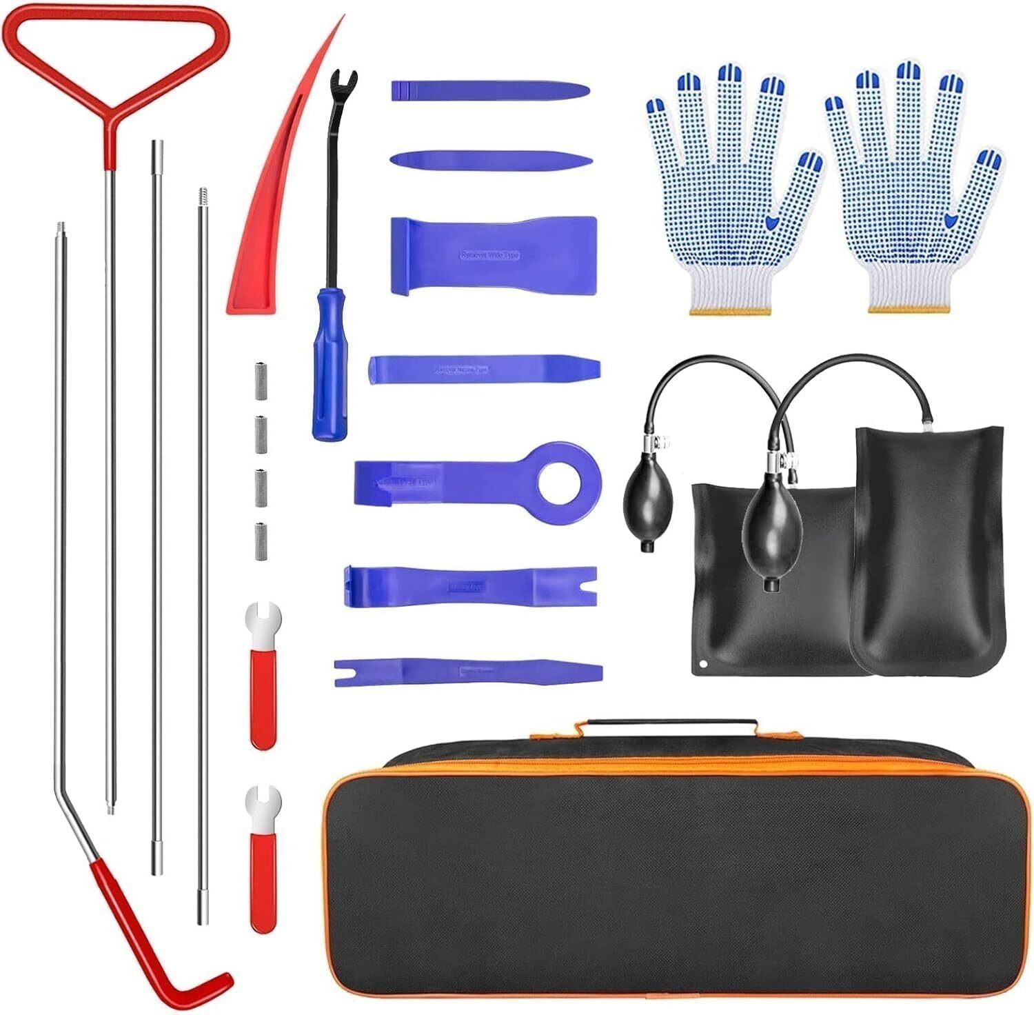 24Pcs Universal Auto Car Repair Kits Portable Stainless Steel Set Hand Tools