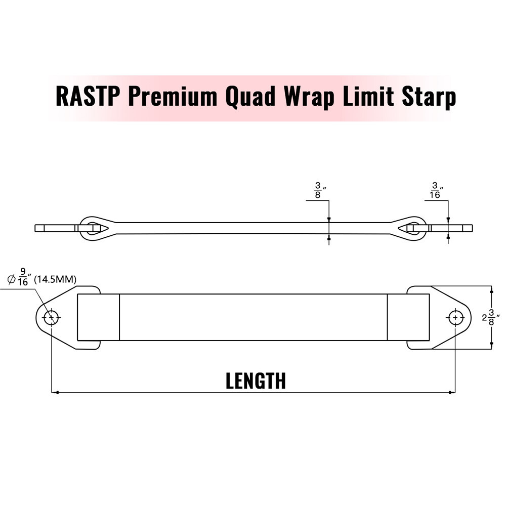 10,000 Lb Limit Straps Shock Suspension 10″ 12″ 14″ 16″ 18″ 20″ 22″ 24″ 26″