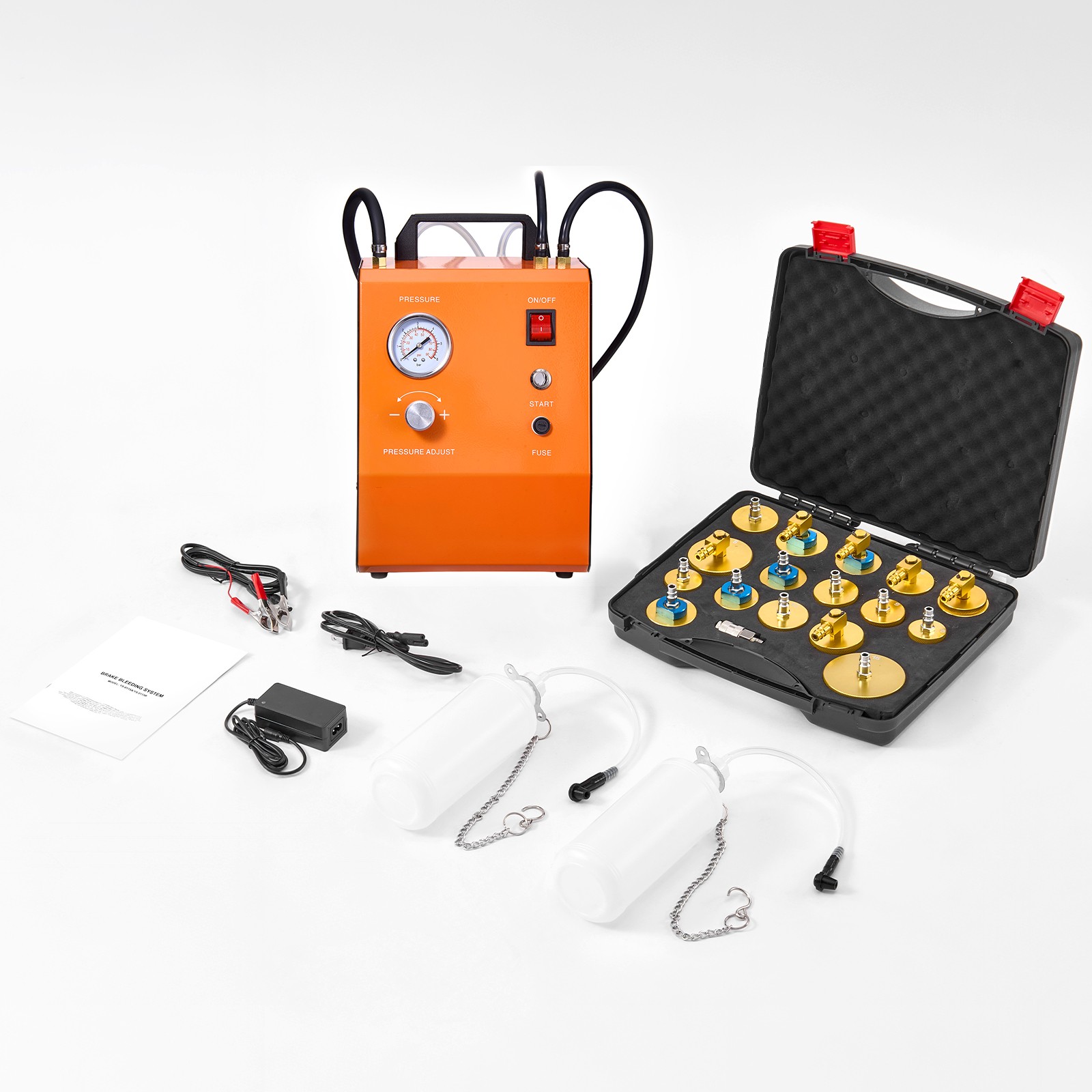 Uimoso 110V Electric Brake Fluid Adapter Kit for DC and AC Power