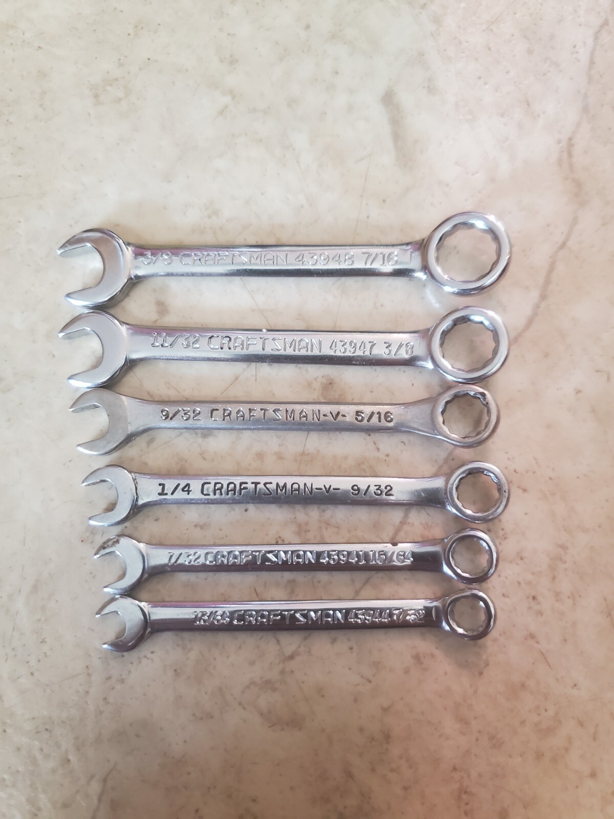 CRAFTSMAN Ignition Wrench Set Of 6 7/16″- 13/64″