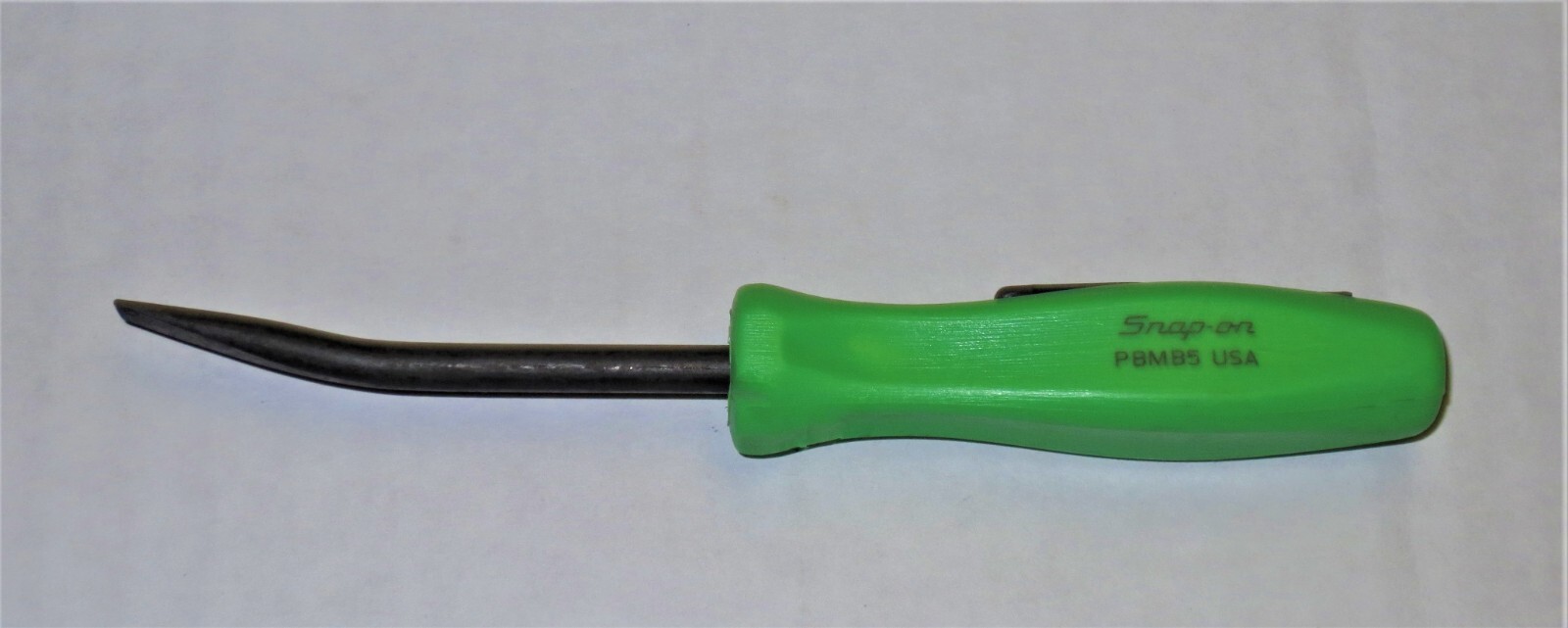 *NEW* Snap-On POCKET PRY BAR ANGLED BLADE – GREEN HARD HANDLE, PBMB5G BRAND NEW!