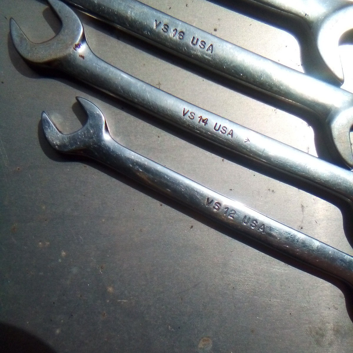 Snap On Tools SAE Four-way Angle Wrench 7 Piece Set VS 807 Lot 1020