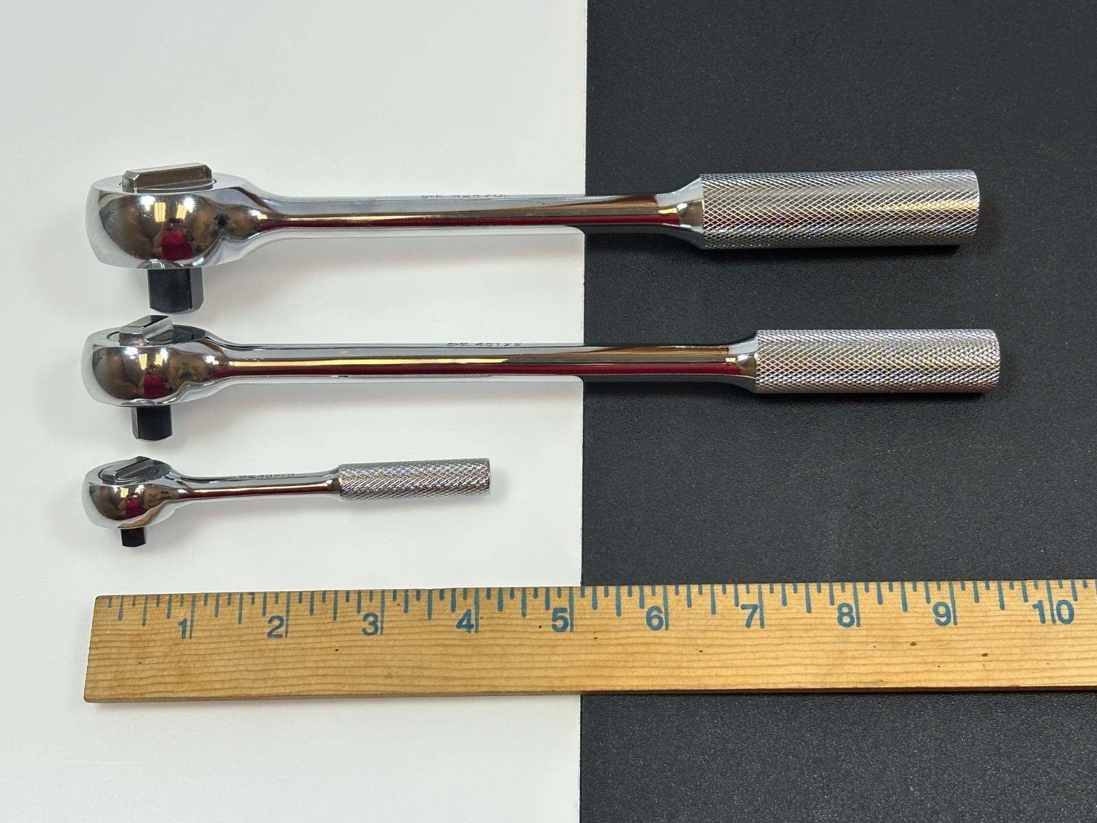 🇺🇸 NEW SK Tools USA 3pc Knurled Ratchet Set 1/2, 3/8, 1/4 (42470, 45179, 4097)
