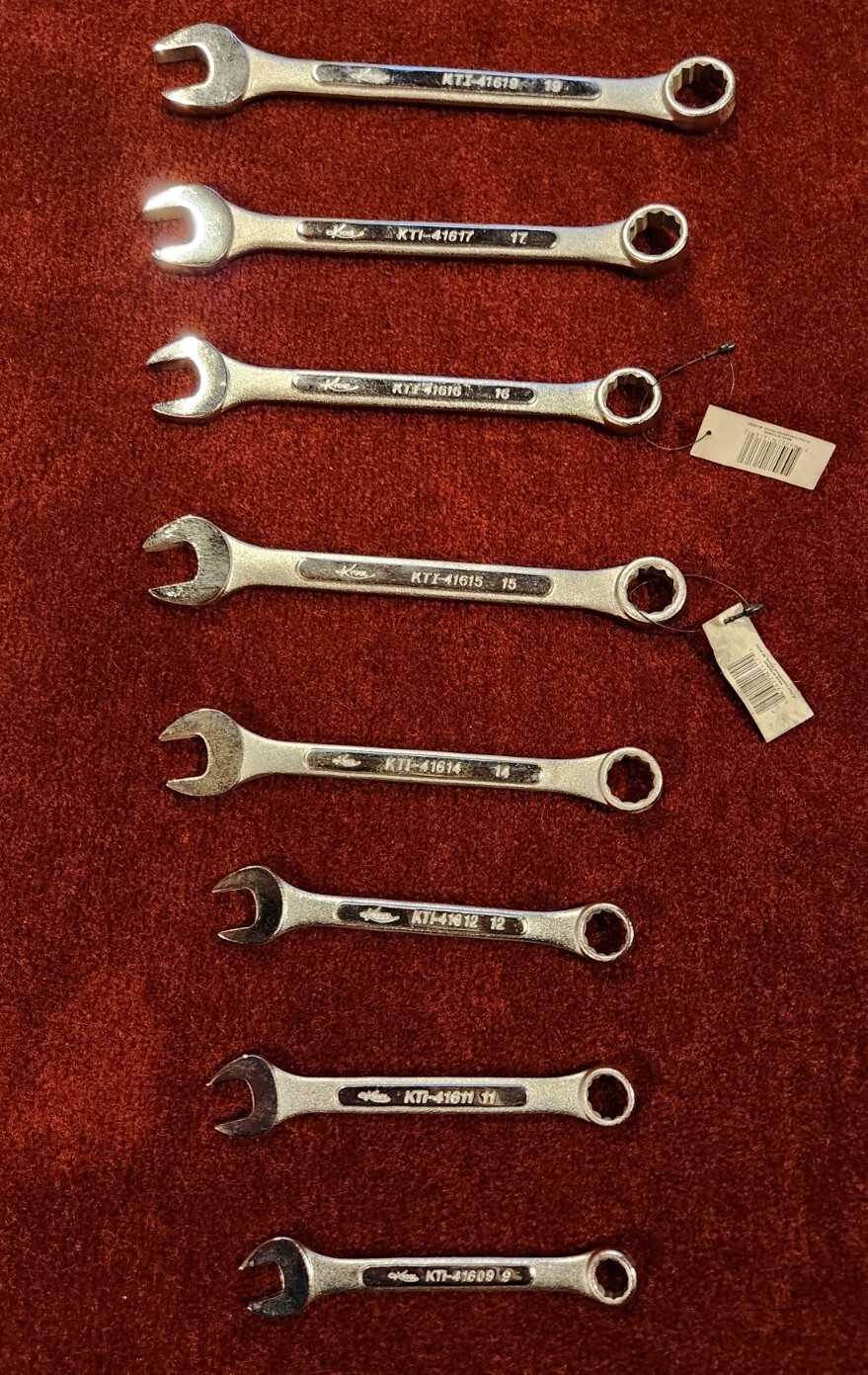 K-Tool International 8pc Metric Wrenh Set 19,17,16,15,14,12,11,9 NEW