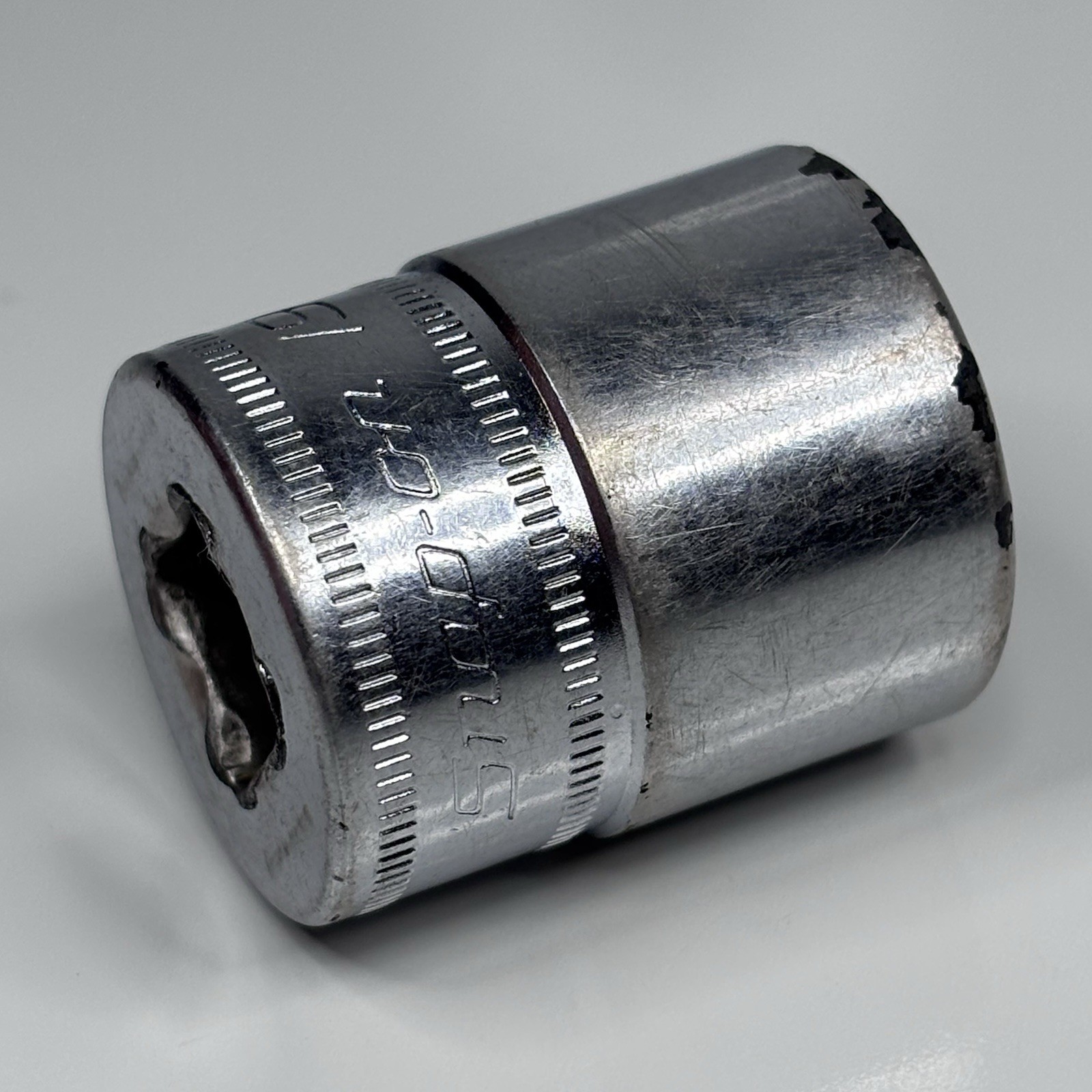 Snap On Tools FSM191 3/8 Dr 6Pt Metric 19mm Flank Dr Shallow Chrome Socket USA
