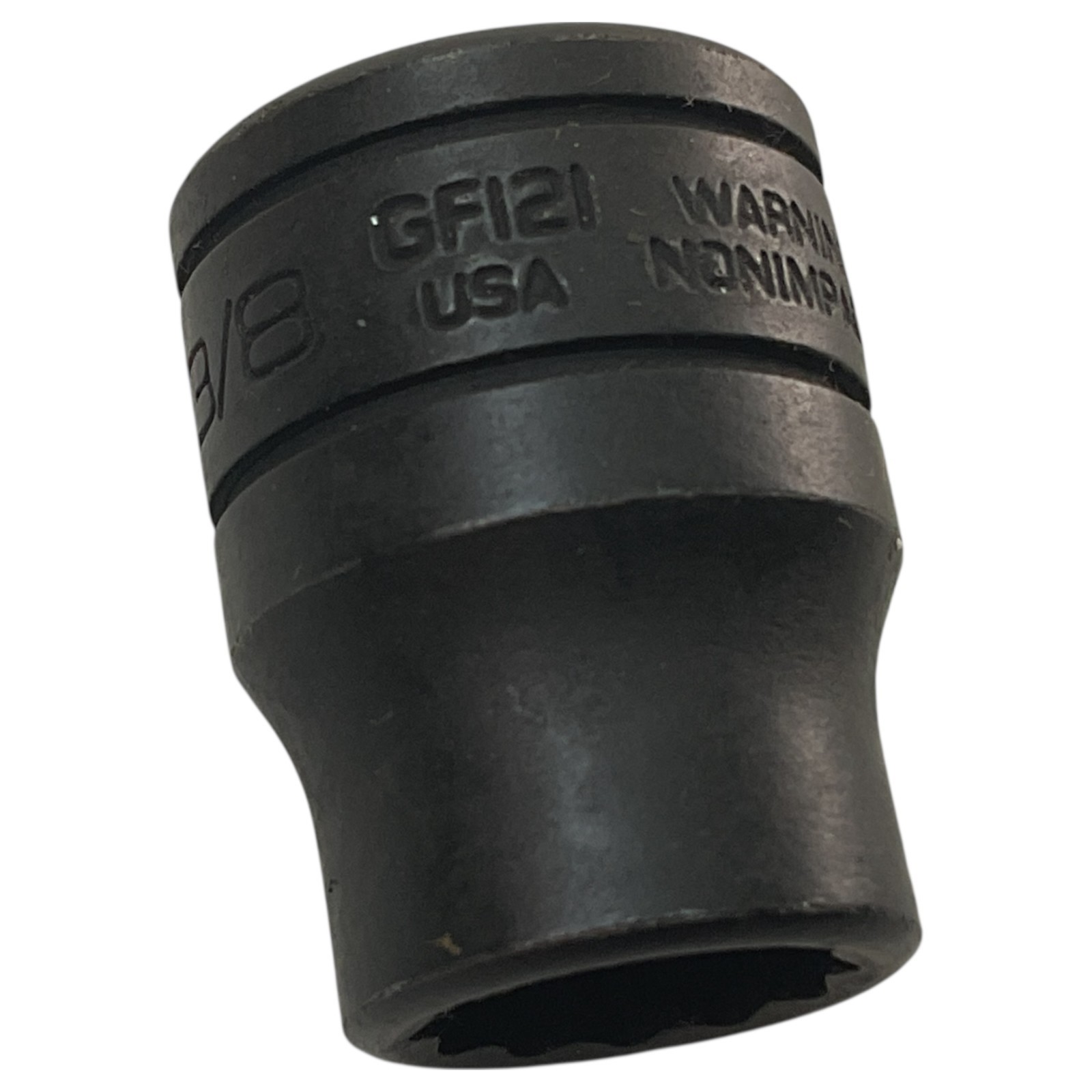 Snap-On Shallow Socket 3/8″ GF121 3/8″ Drive 12 Pt As Pictured Mechanic Tool