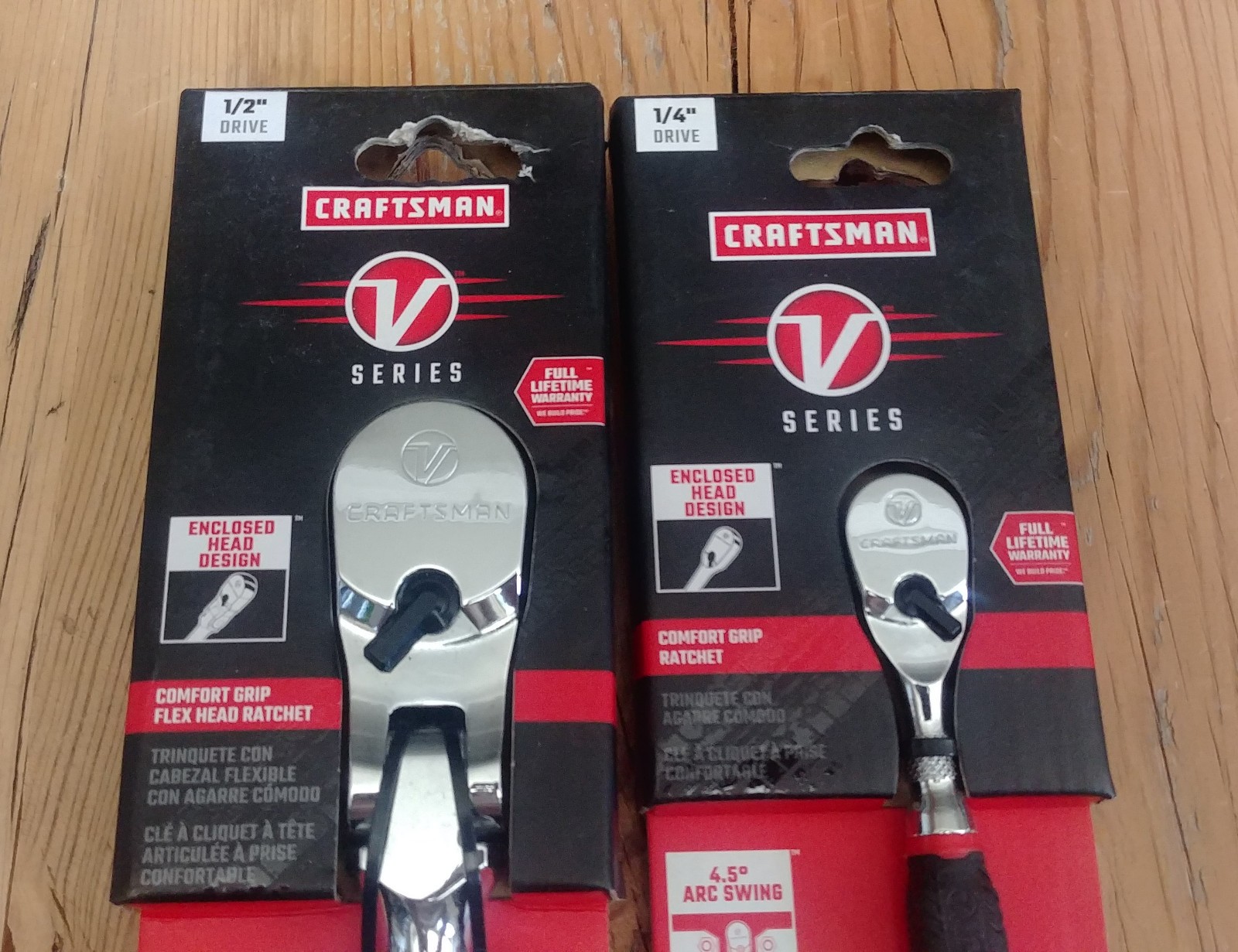 *NEW* Craftsman V-Series 1/2″ Drive & 1/4″ Drive Ratchets – Comfort Grip
