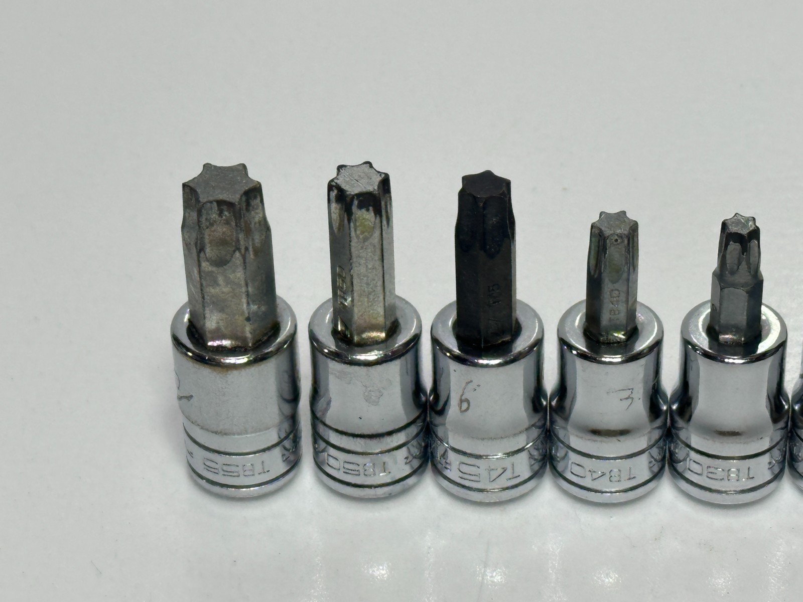 🇺🇸 Snap-on Tools USA 8pc Torx Socket Set, T15-T55 w/ 6 TB Heavy Duty Removal